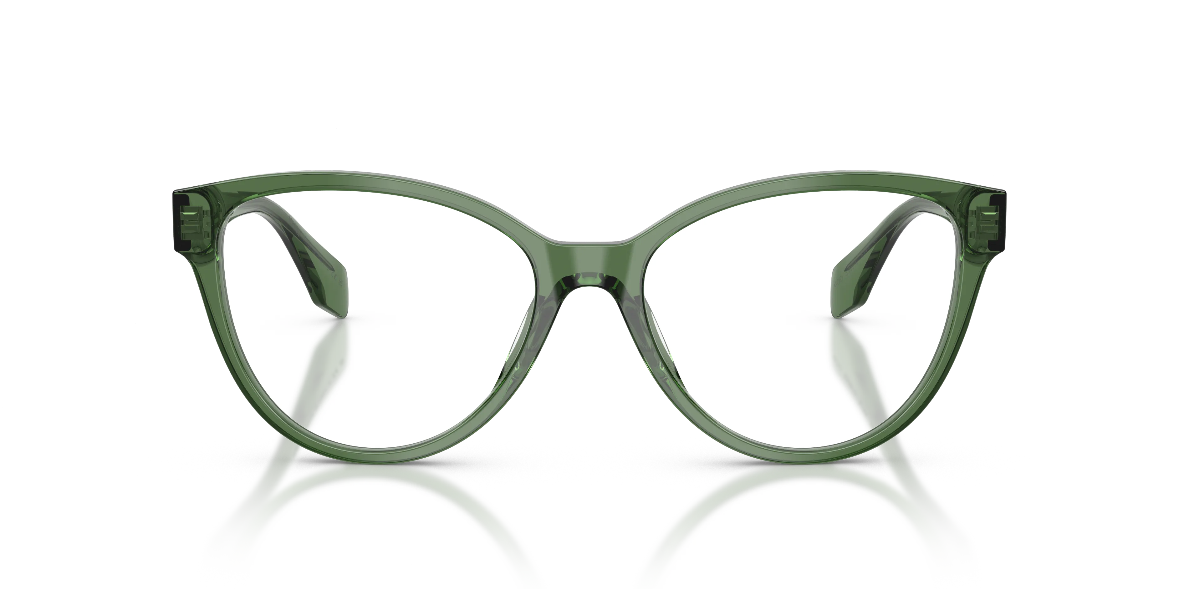 Versace VE3399U 5144 Montature da vista Acetato Verde Trasparente Cat Eye Normale - immagine 3