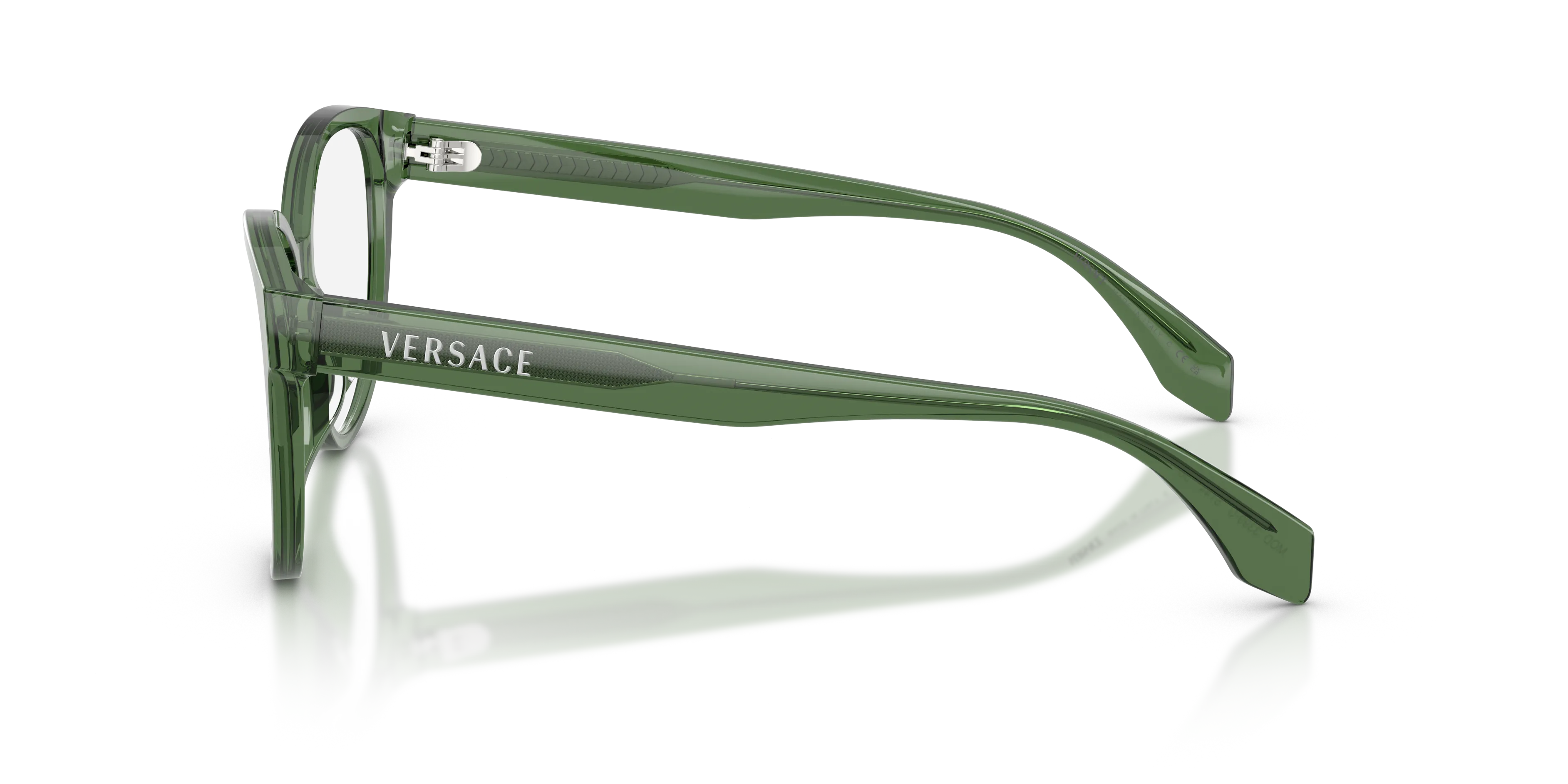 Versace VE3399U 5144 Montature da vista Acetato Verde Trasparente Cat Eye Normale - immagine 4