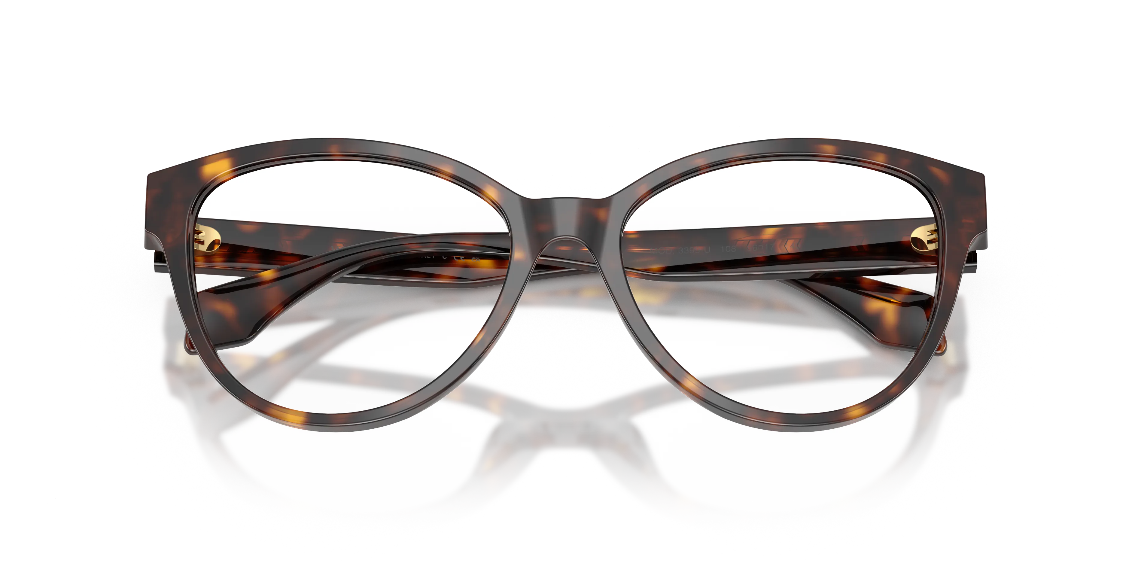 Versace VE3399U 108 Montature da vista Acetato Marrone Trasparente Cat Eye Normale - immagine 2