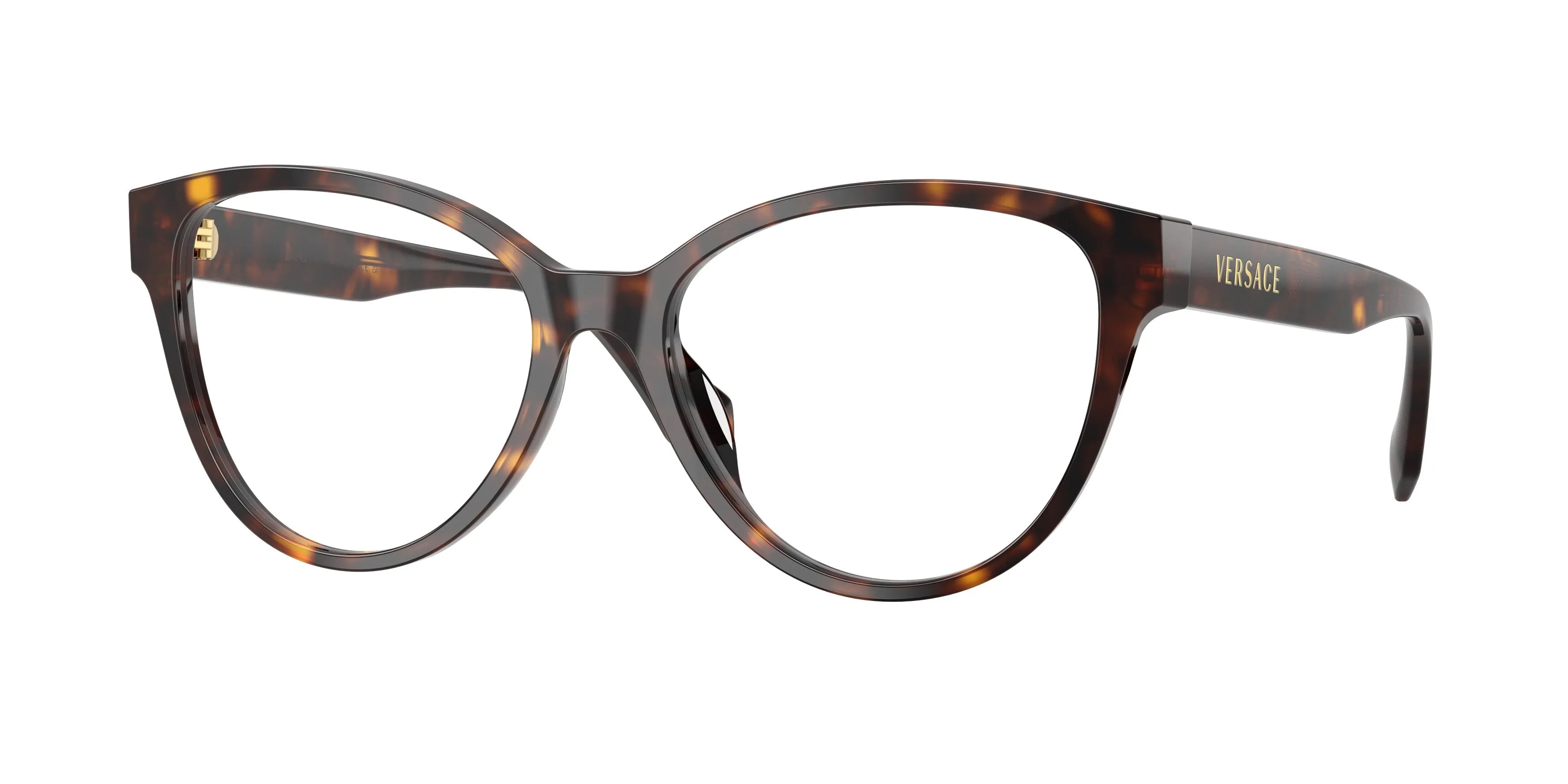 Versace VE3399U 108 Montature da vista Acetato Marrone Trasparente Cat Eye Normale - immagine 1