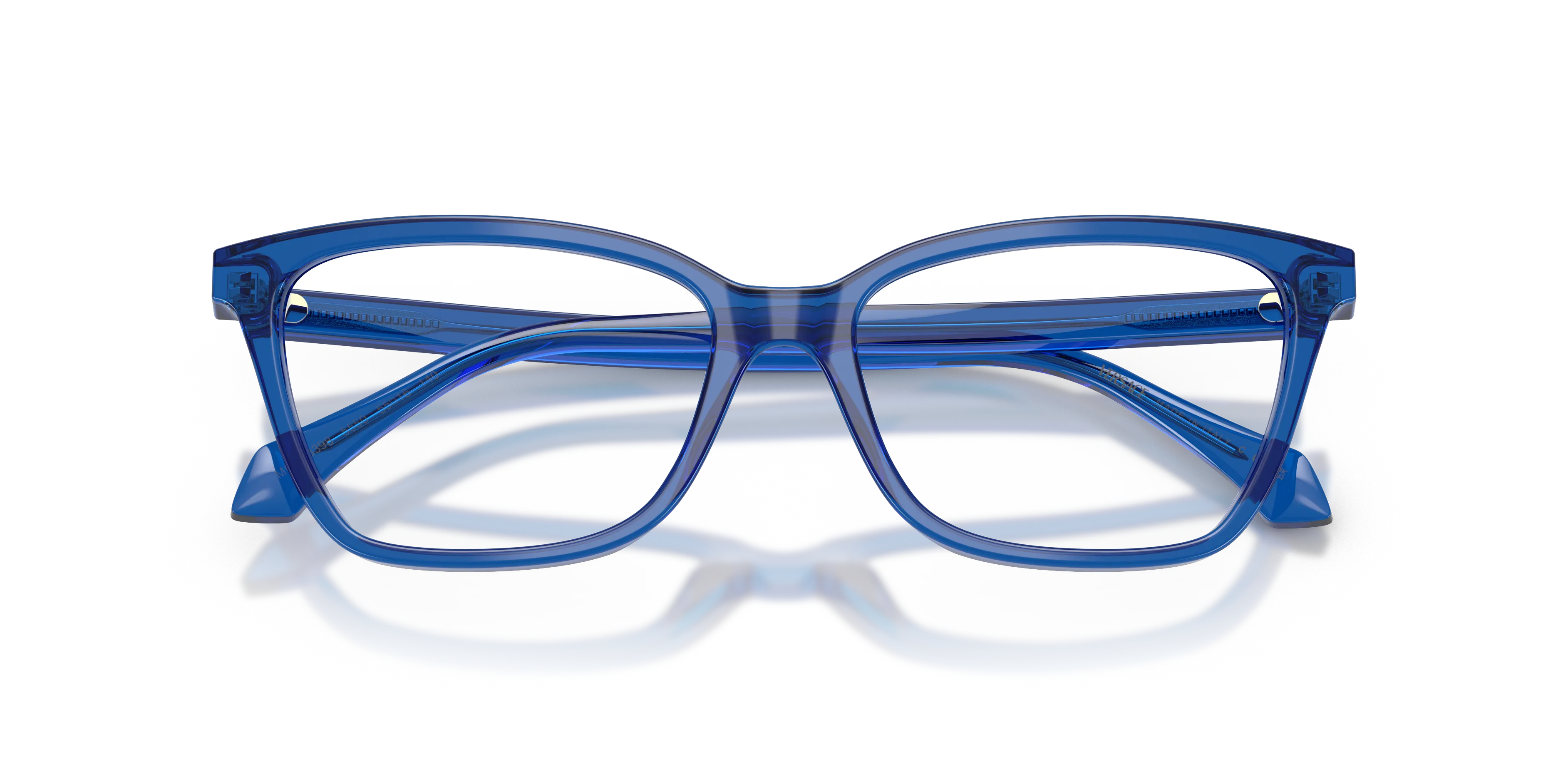Versace VE3398 5550 Montature da vista Acetato Blu Trasparente Cat Eye Normale - immagine 2