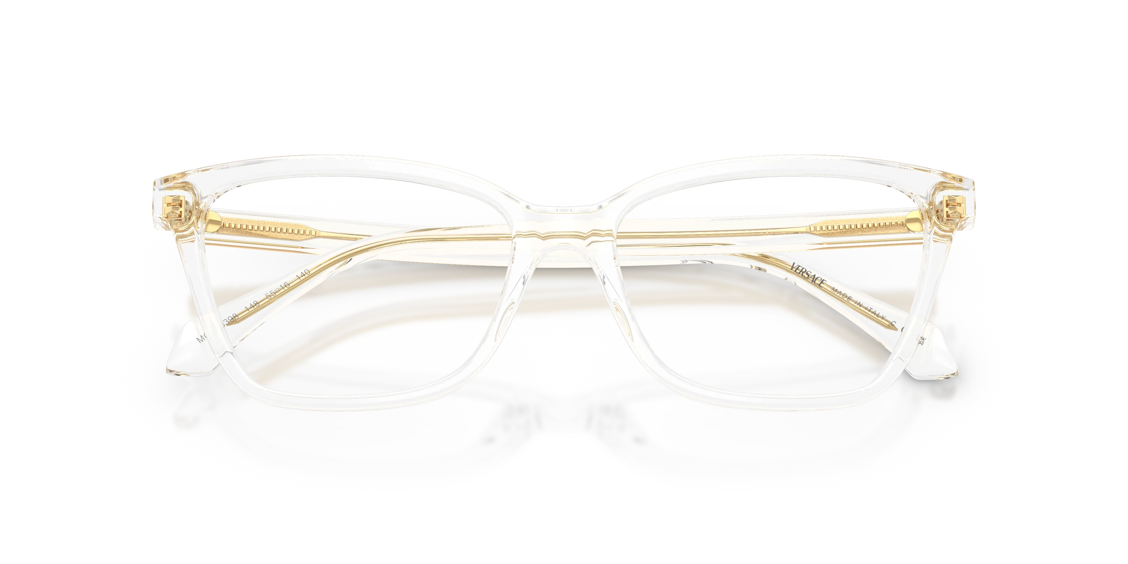 Versace VE3398 148 Montature da vista Acetato Trasparente Trasparente Cat Eye Normale - immagine 2