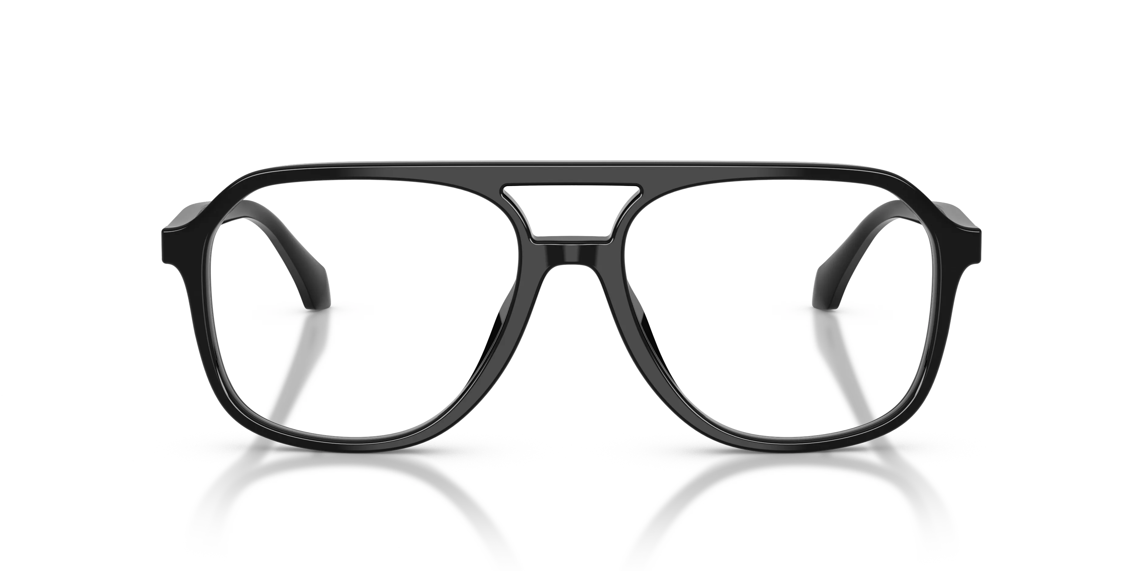 Versace VE3397U GB1 Montature da vista Acetato Nero Trasparente Squadrata Normale - immagine 3