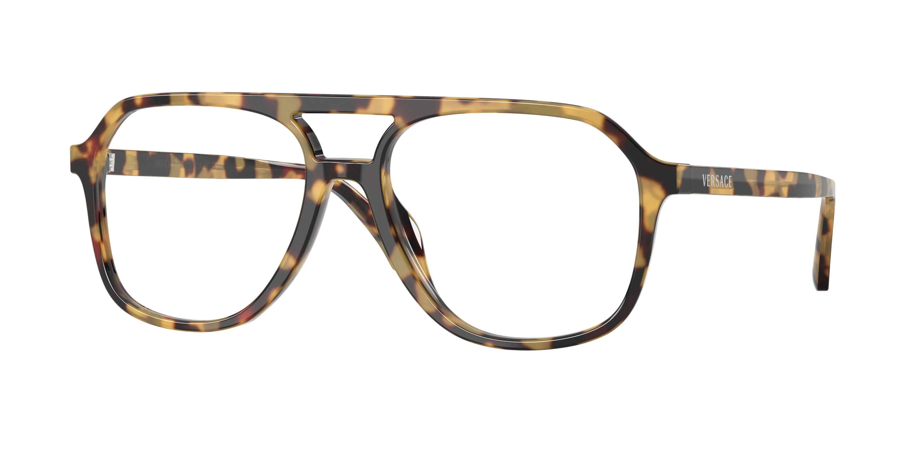 Versace VE3397U 777 Montature da vista Acetato Marrone Trasparente Squadrata Normale - immagine 1