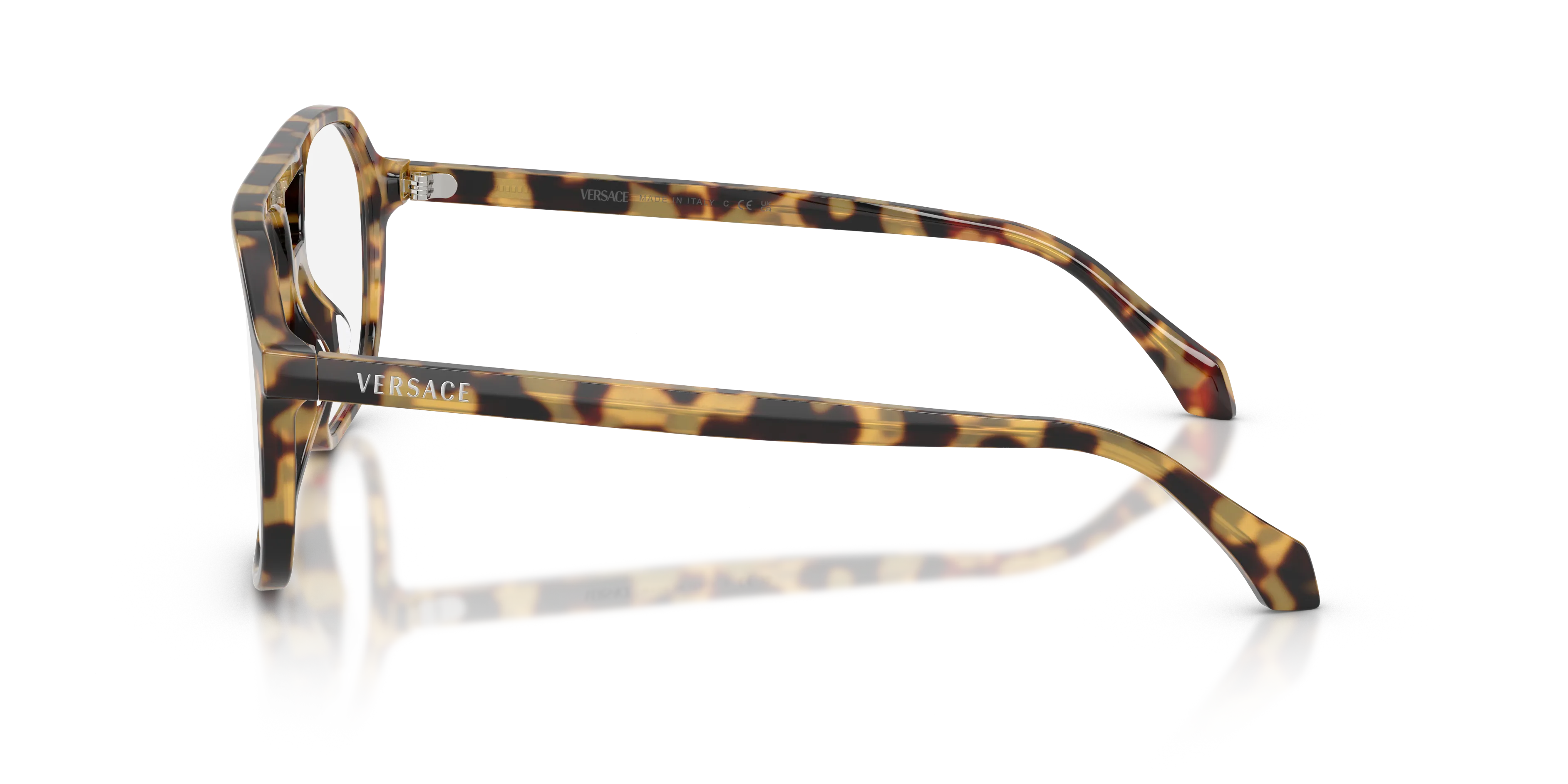 Versace VE3397U 777 Montature da vista Acetato Marrone Trasparente Squadrata Normale - immagine 4