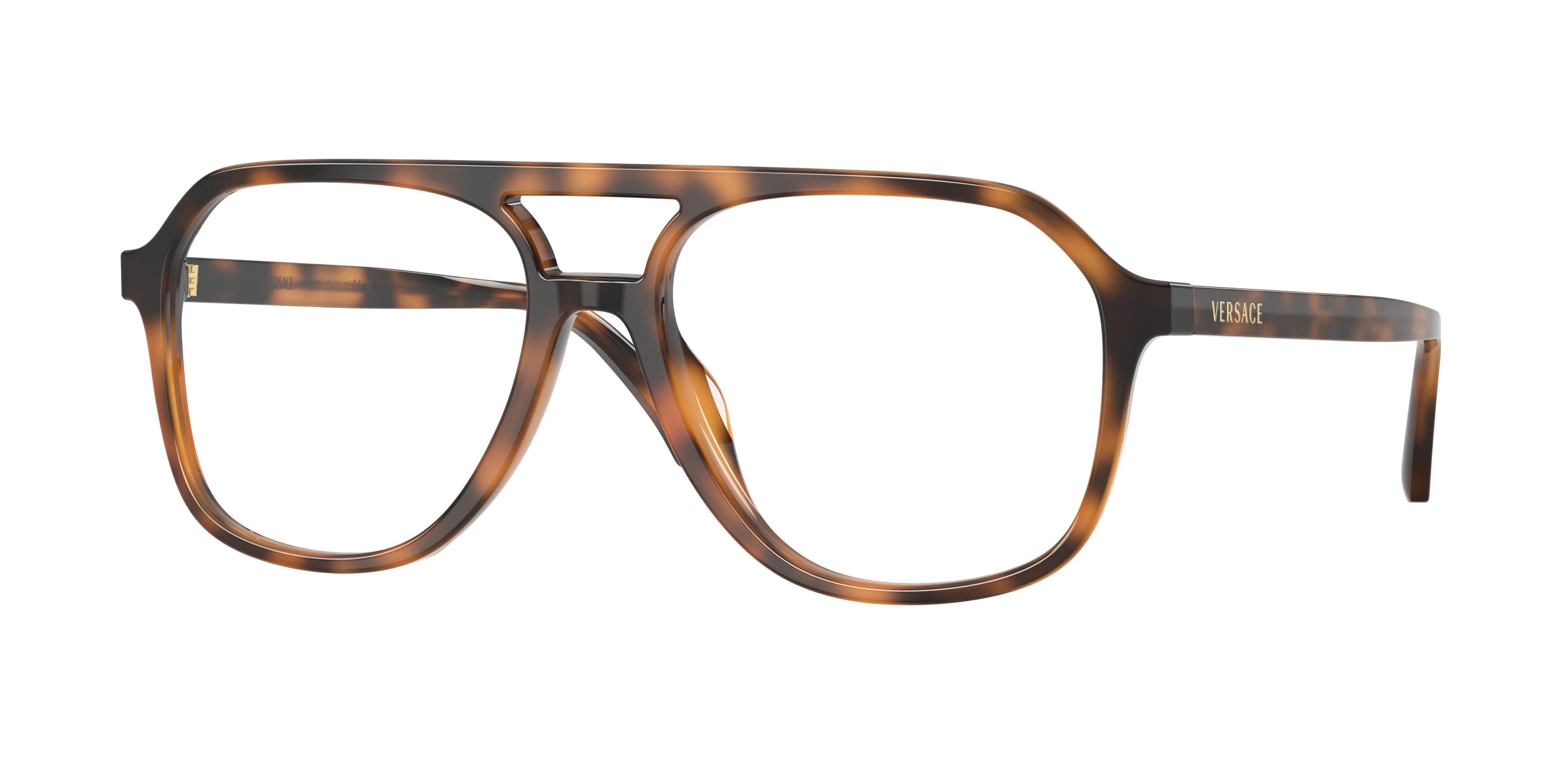 Versace VE3397U 5264 Montature da vista Acetato Marrone Trasparente Squadrata Normale - immagine 1