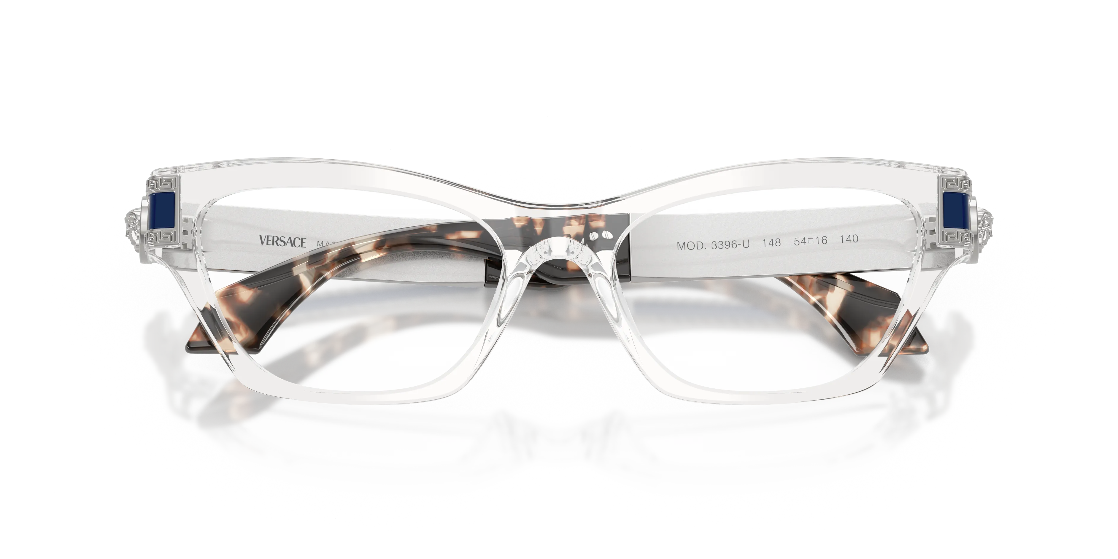 Versace VE3396U 148 Montature da vista Acetato Trasparente Trasparente Cat Eye Normale - immagine 2
