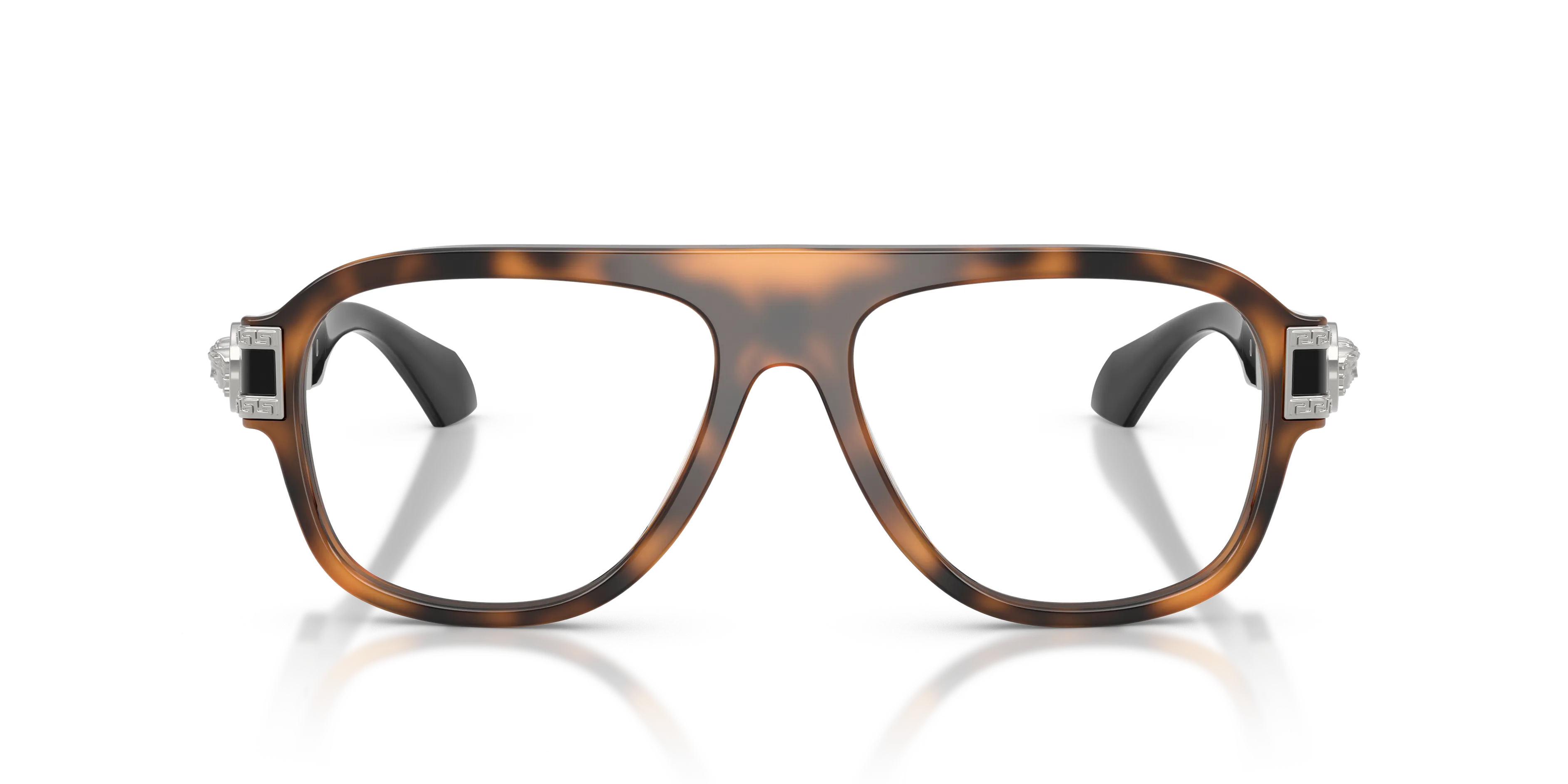 Versace VE3395U 5264 Montature da vista Acetato Marrone Trasparente Pilot Normale - immagine 3