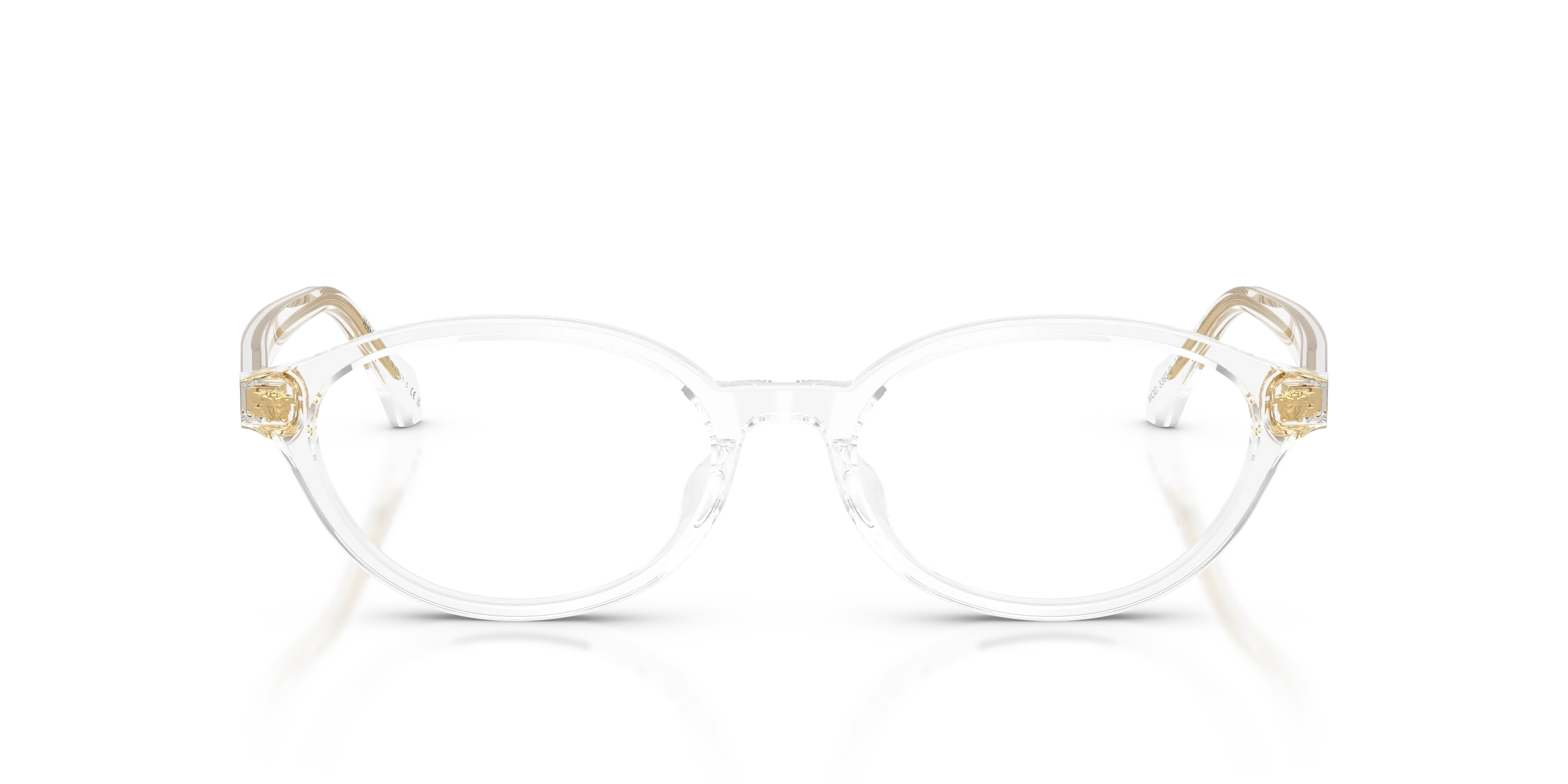 Versace VE3393D 148 Montature da vista Acetato Trasparente Trasparente Rotonda Normale - immagine 3