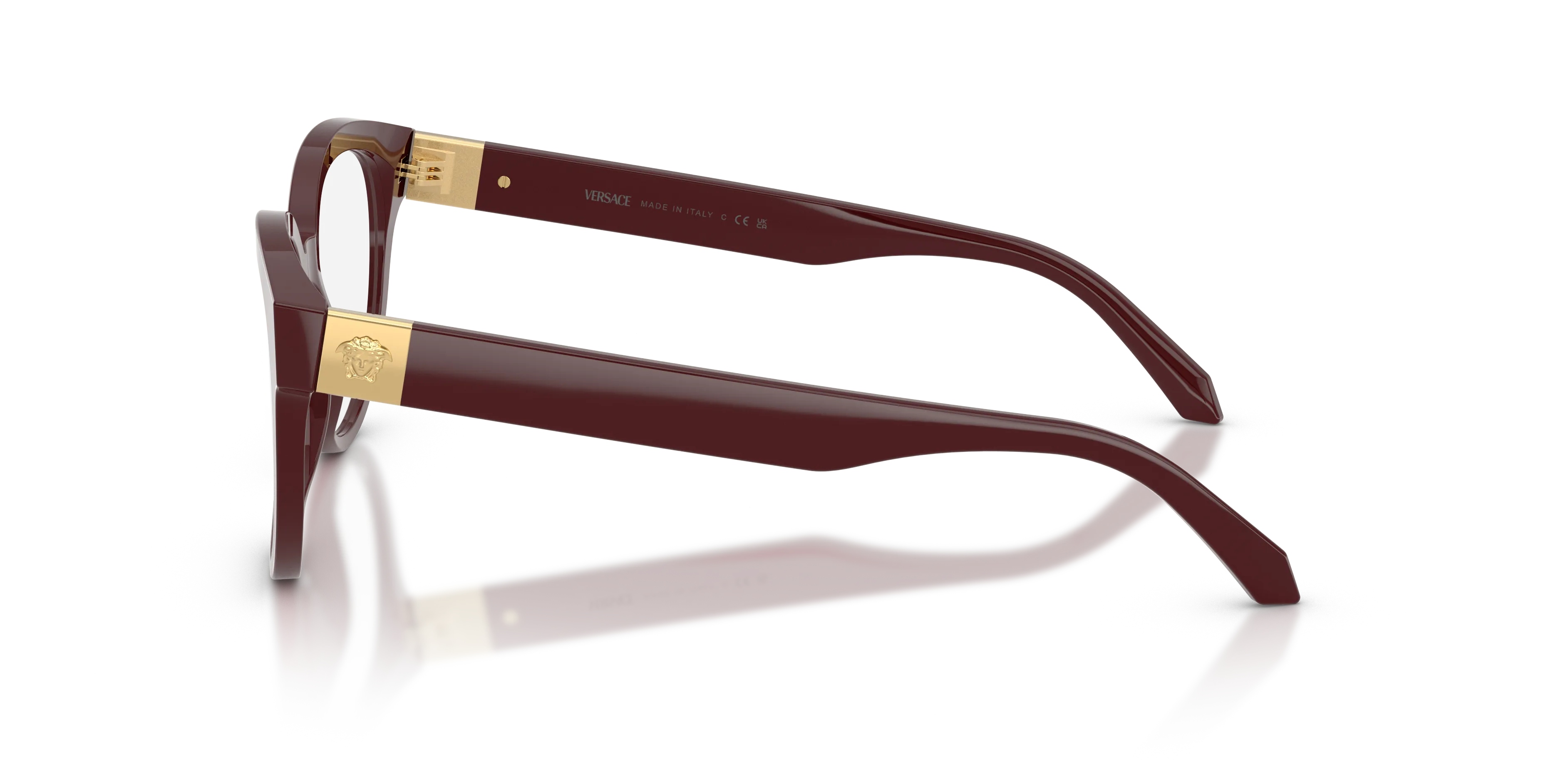 Versace VE3384 5381 Montature da vista Acetato Viola Trasparente Rotonda Normale - immagine 4