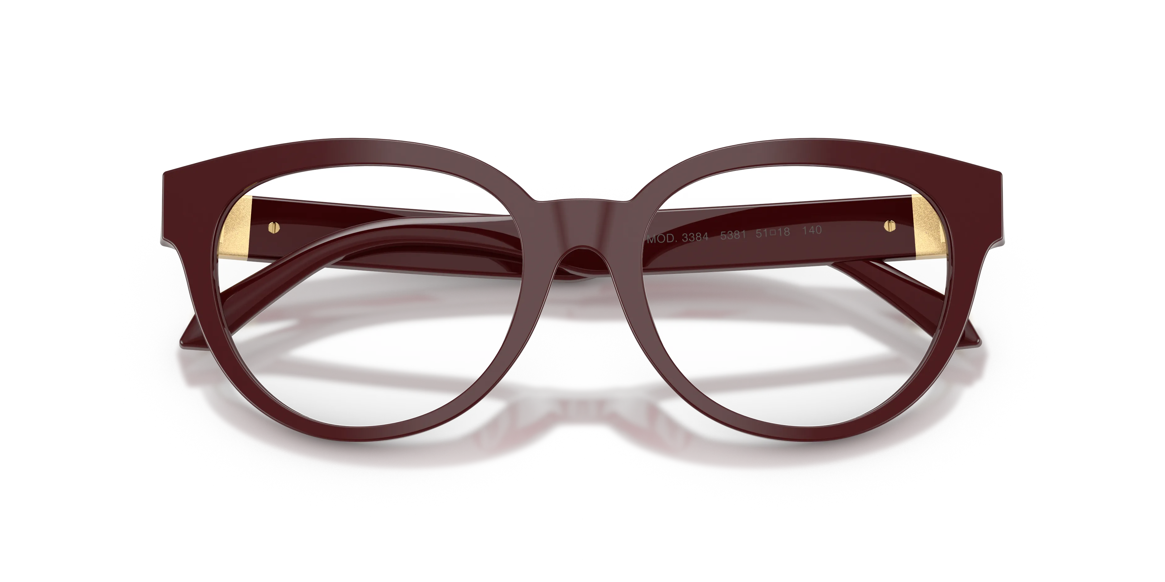 Versace VE3384 5381 Montature da vista Acetato Viola Trasparente Rotonda Normale - immagine 2