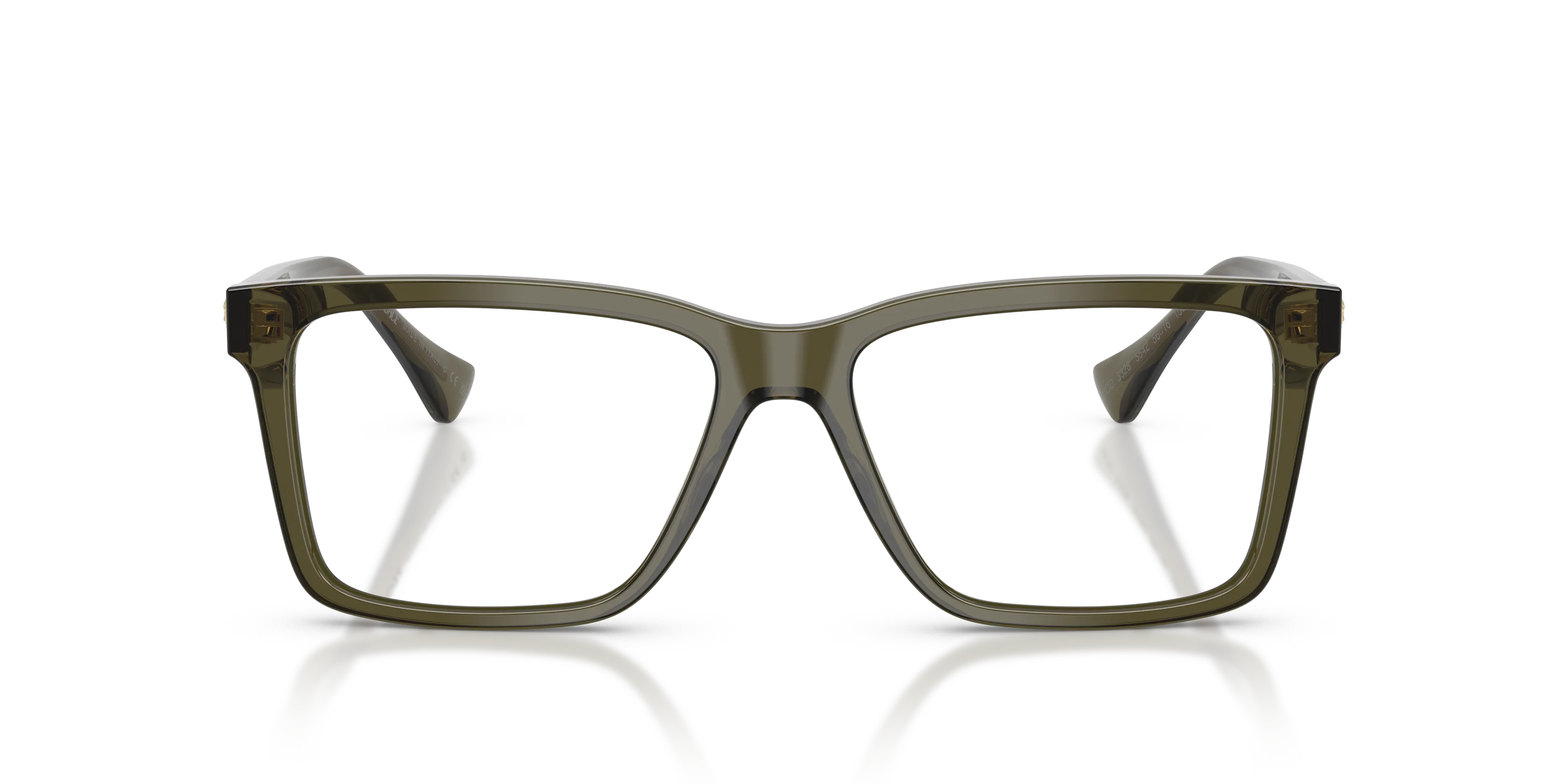 Versace VE3328 5542 Montature da vista Acetato Verde Trasparente Squadrata Normale - immagine 3