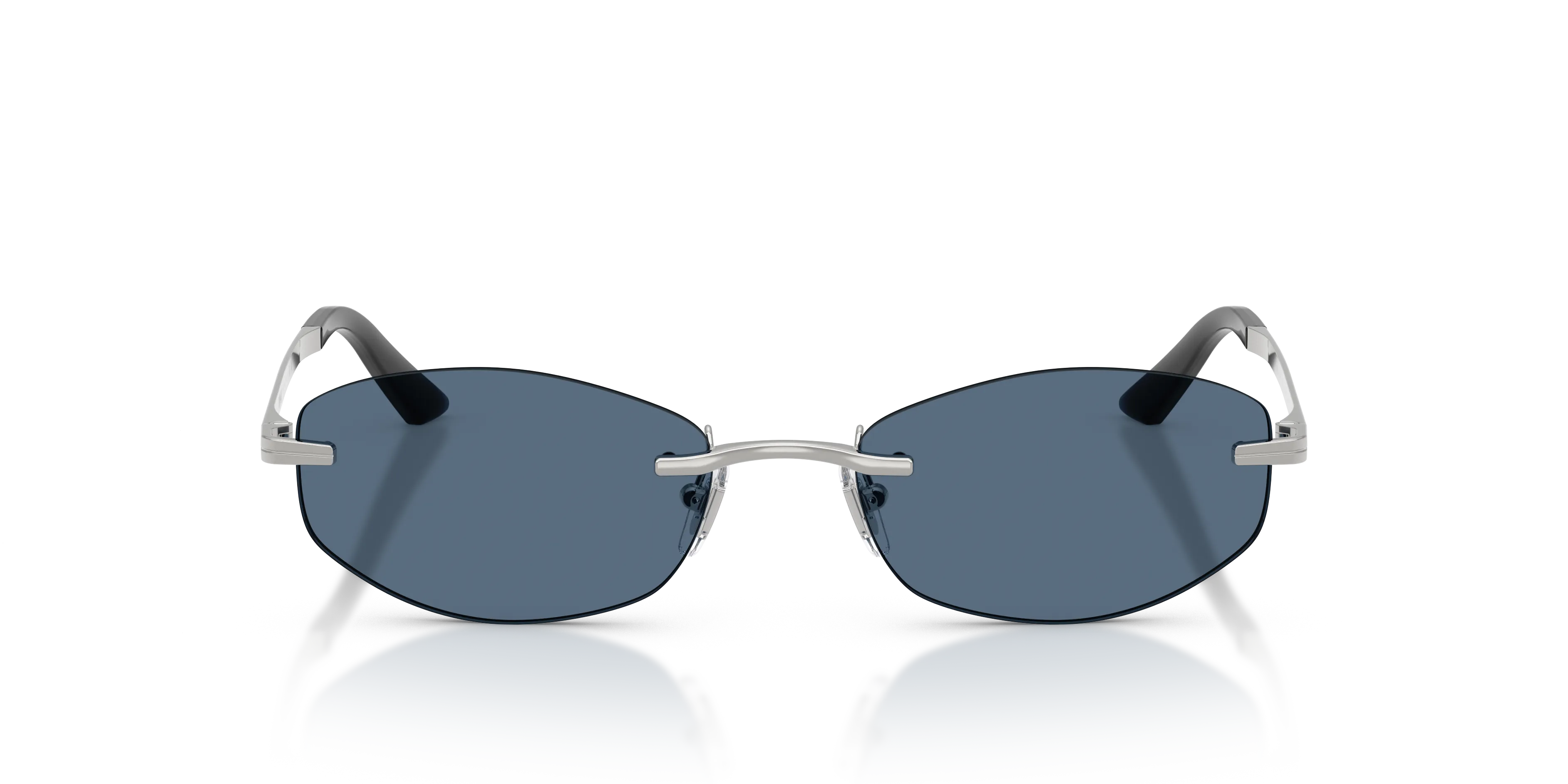 Versace VE2308D 152680 Occhiali da sole Metallo Argento Blu Geometrica Normale - immagine 3