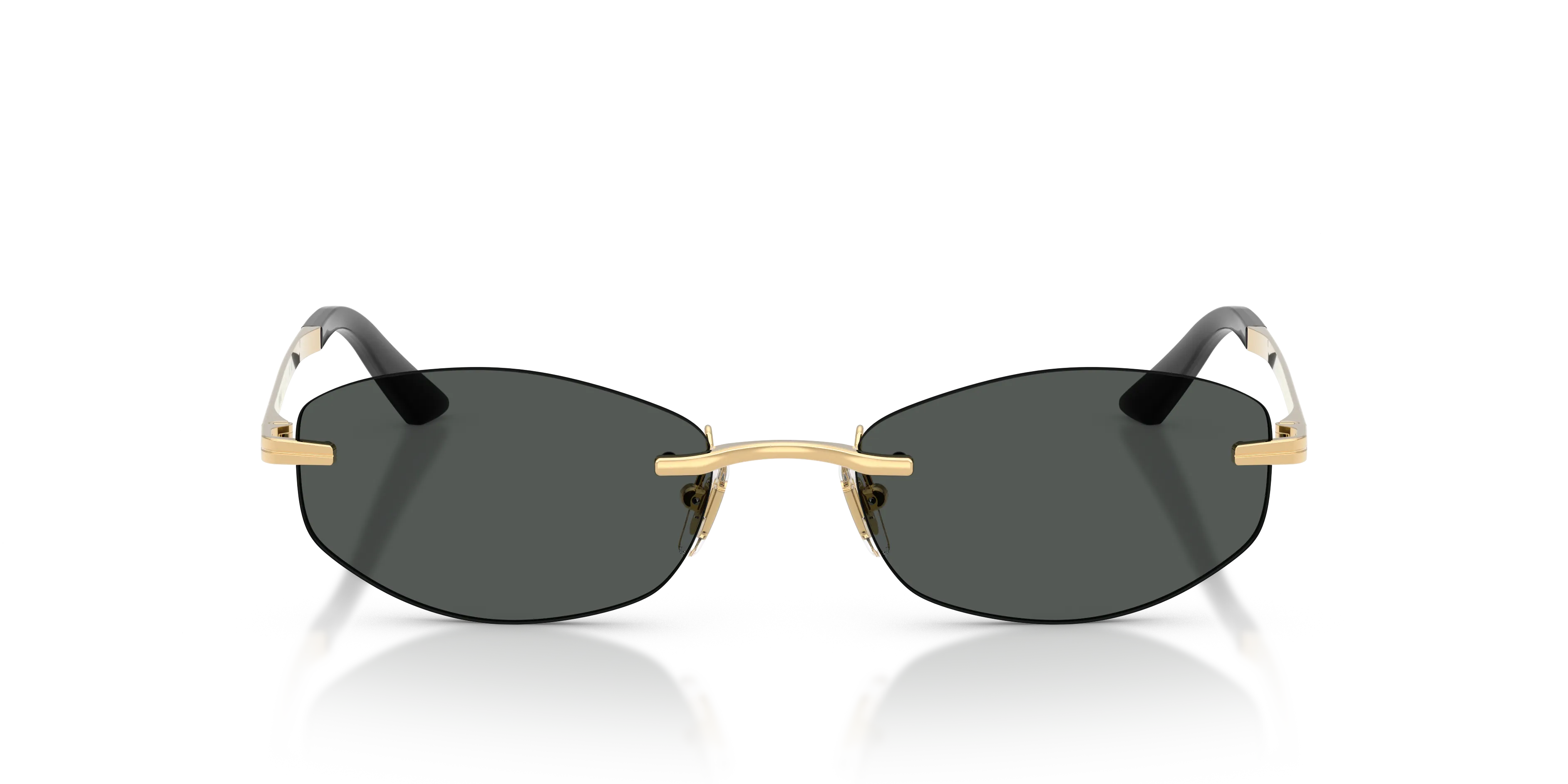 Versace VE2308D 152387 Occhiali da sole Metallo Oro Grigio Geometrica Normale - immagine 3