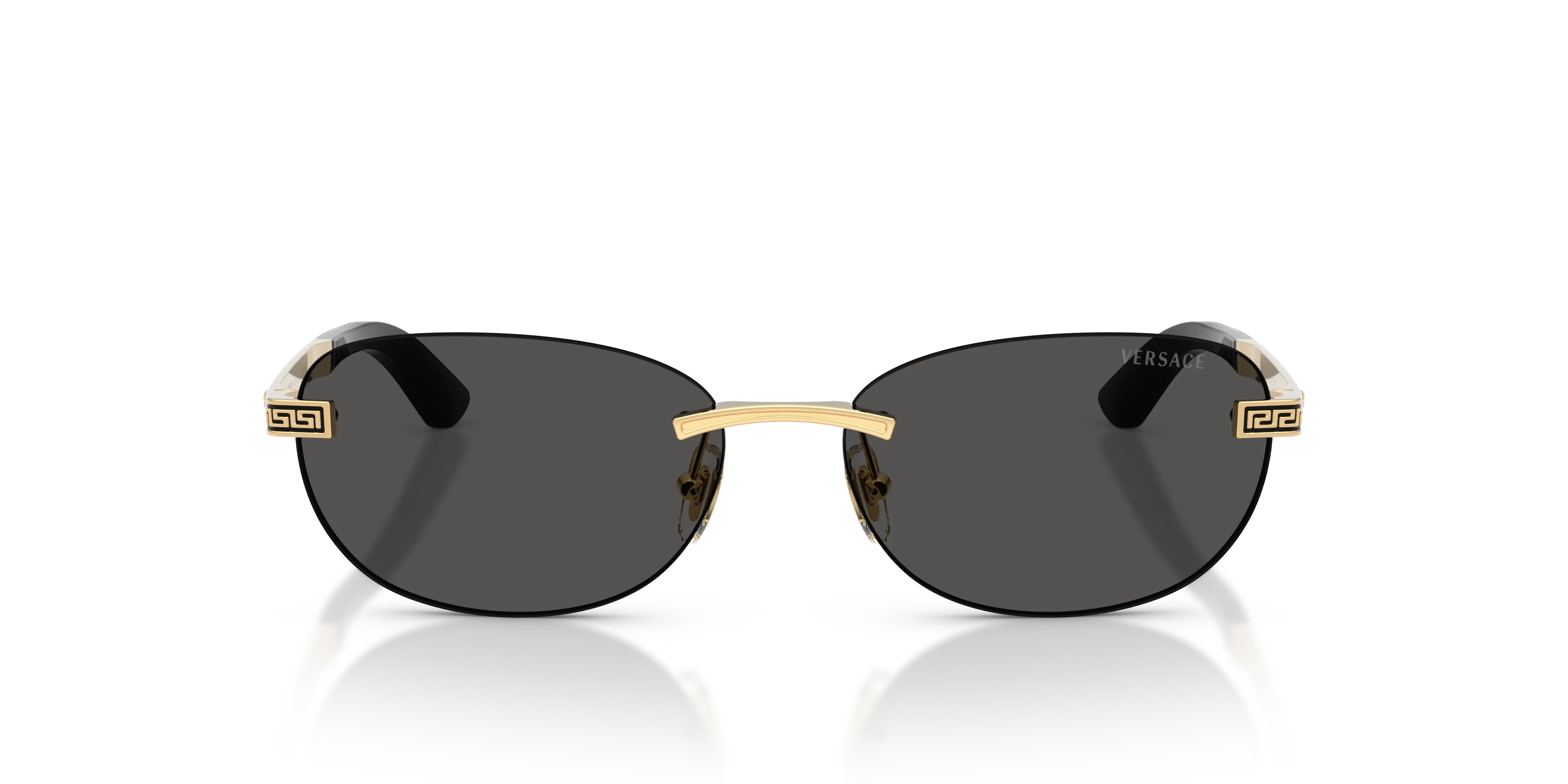Versace VE2307 152387 Occhiali da sole Metallo Oro Grigio Rotonda Normale - immagine 3