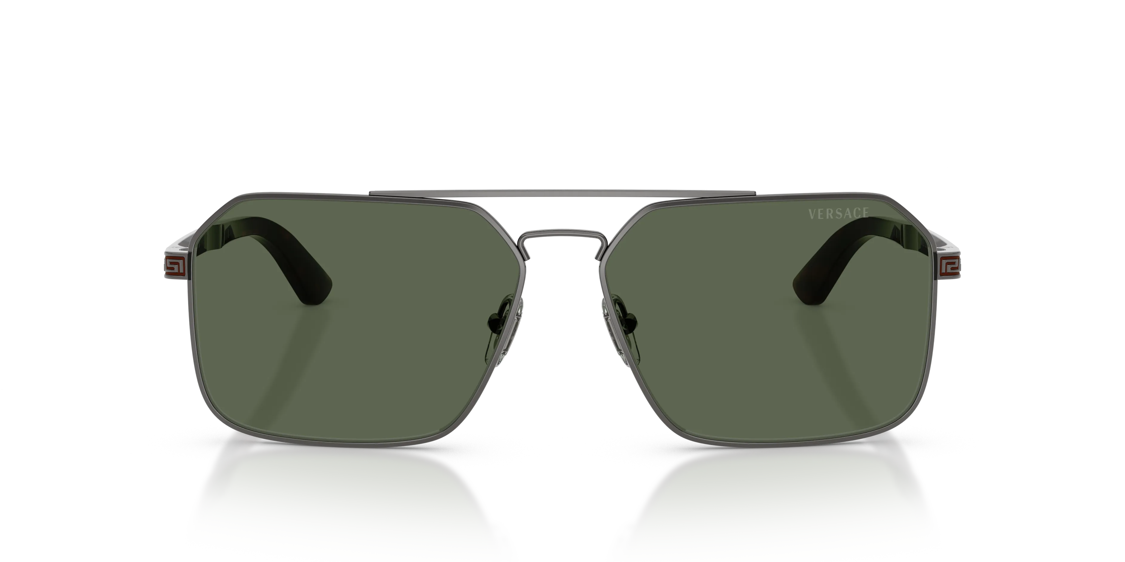 Versace VE2306 152771 Occhiali da sole Metallo Grigio Verde Squadrata Normale - immagine 3