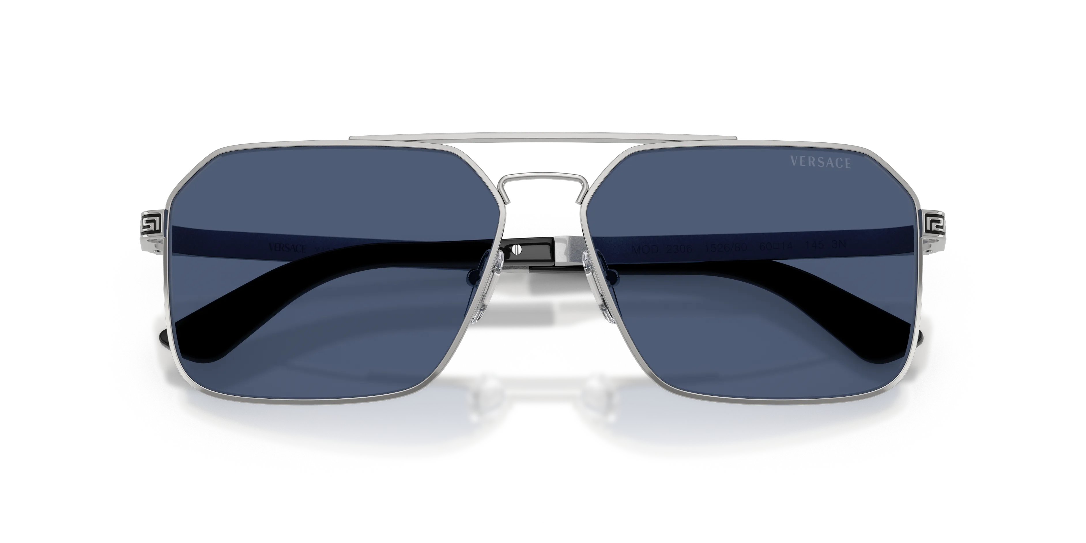 Versace VE2306 152680 Occhiali da sole Metallo Argento Blu Squadrata Normale - immagine 2