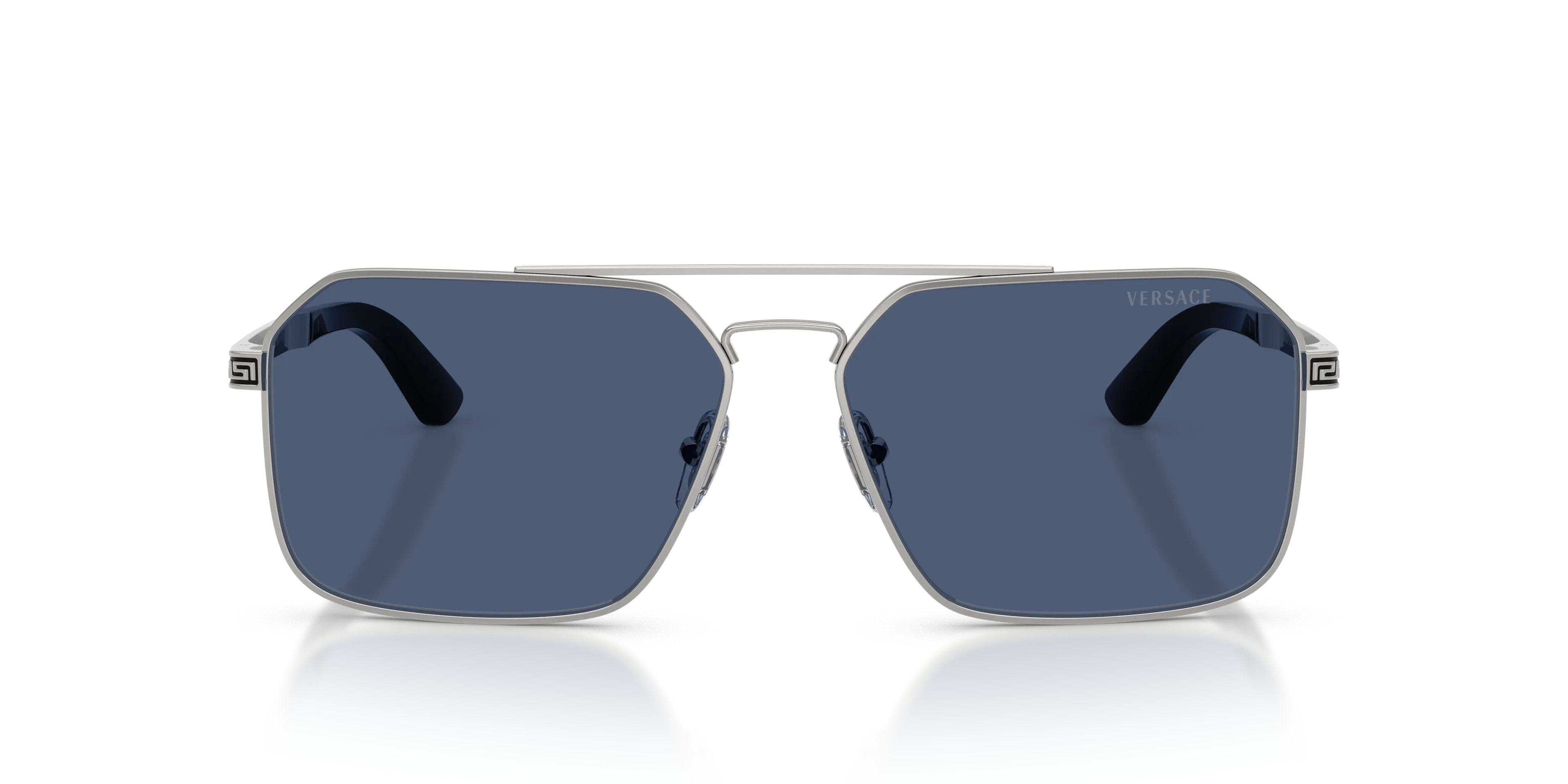 Versace VE2306 152680 Occhiali da sole Metallo Argento Blu Squadrata Normale - immagine 3