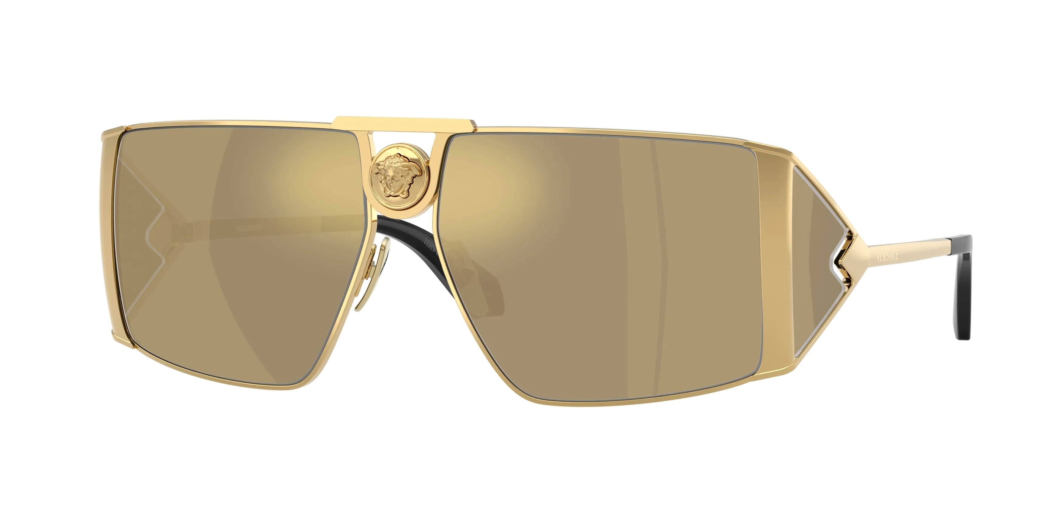 Versace VE2305K K00303 Occhiali da sole Metallo Oro Giallo Squadrata Normale - immagine 1