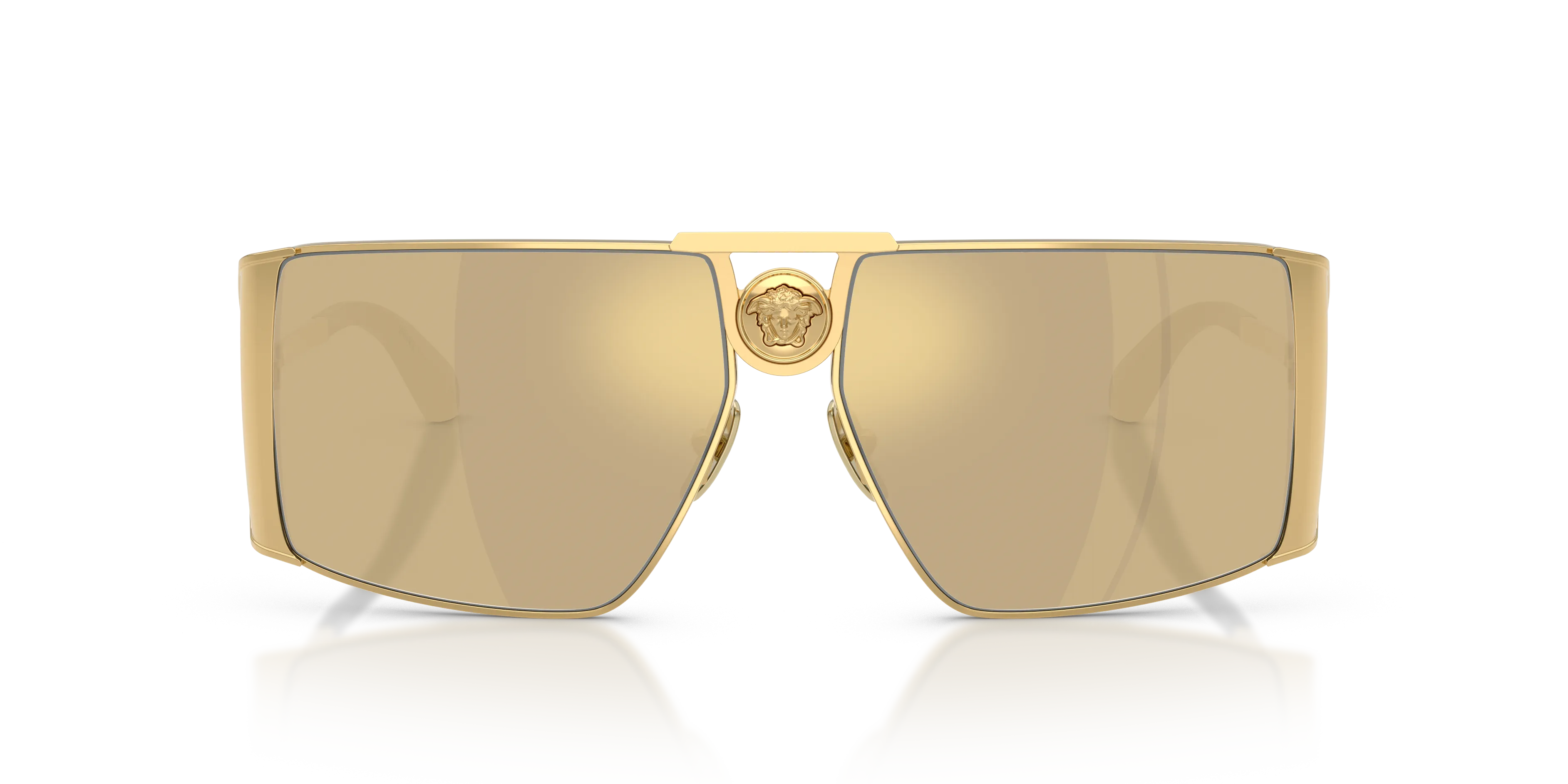 Versace VE2305K K00303 Occhiali da sole Metallo Oro Giallo Squadrata Normale - immagine 3