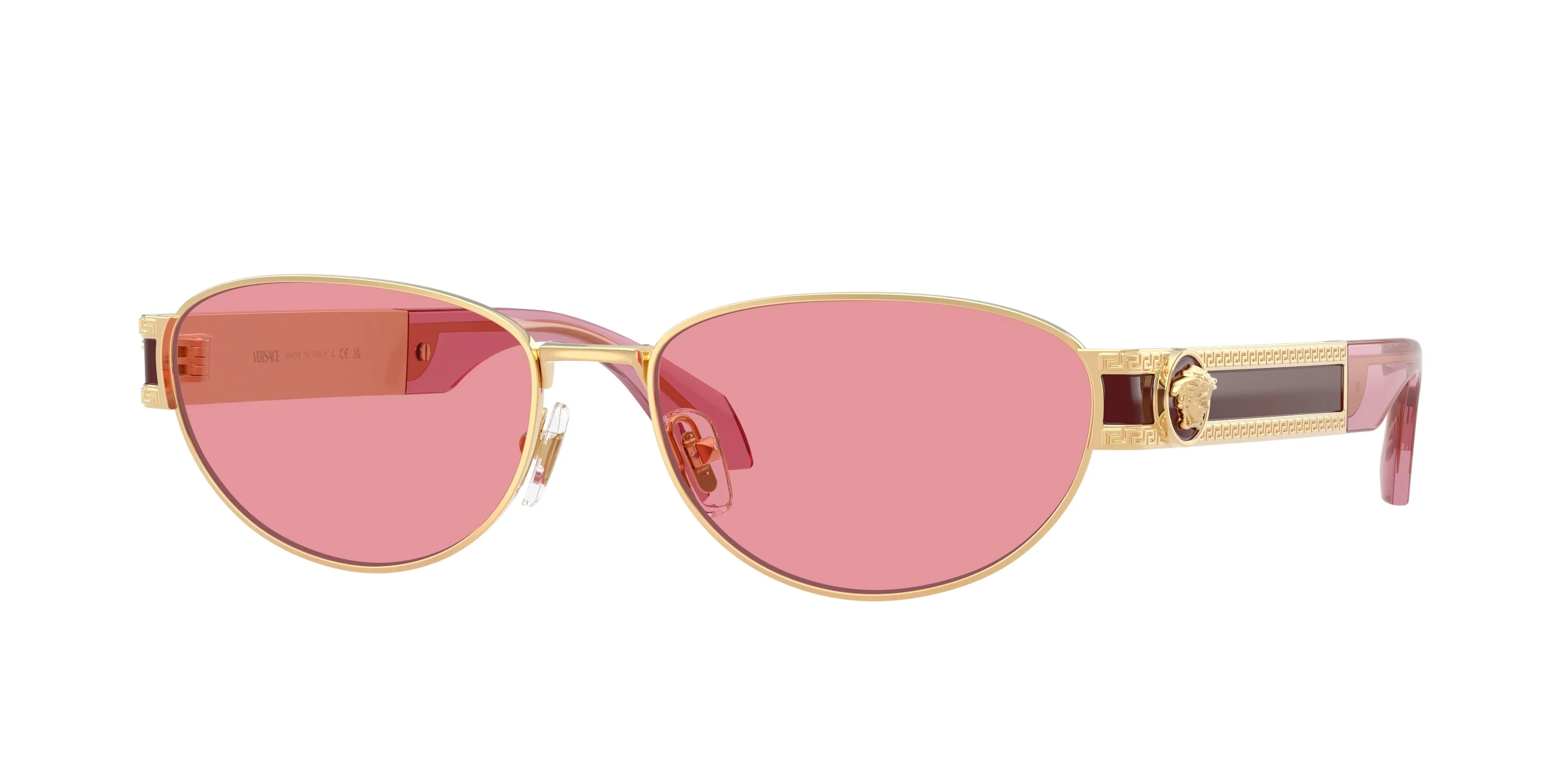 Versace VE2304 152384 Occhiali da sole Metallo Oro Rosa Cat Eye Normale - immagine 1