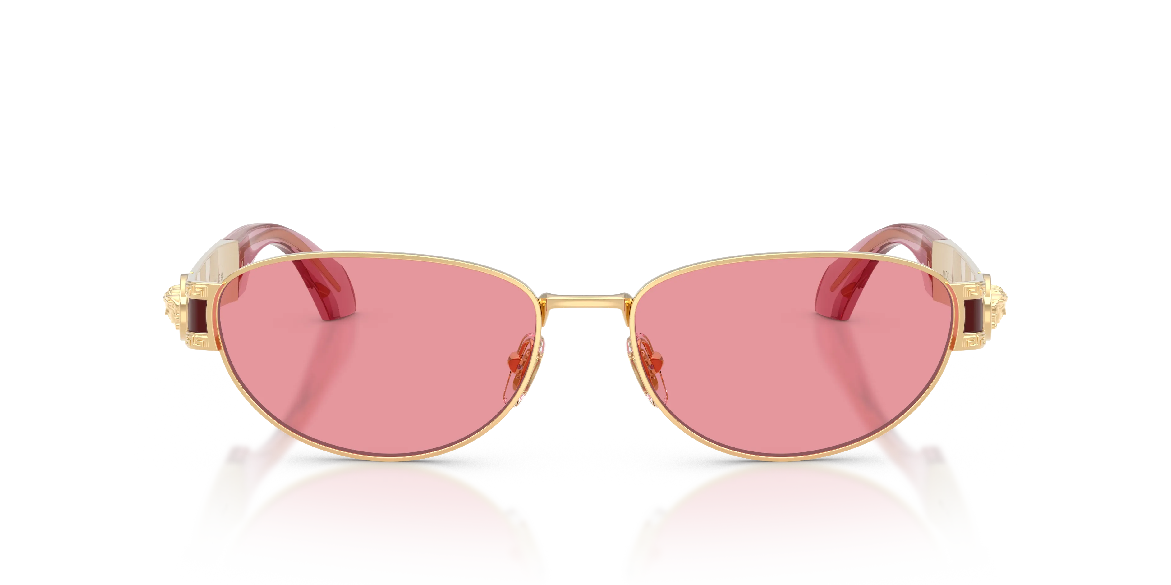 Versace VE2304 152384 Occhiali da sole Metallo Oro Rosa Cat Eye Normale - immagine 3