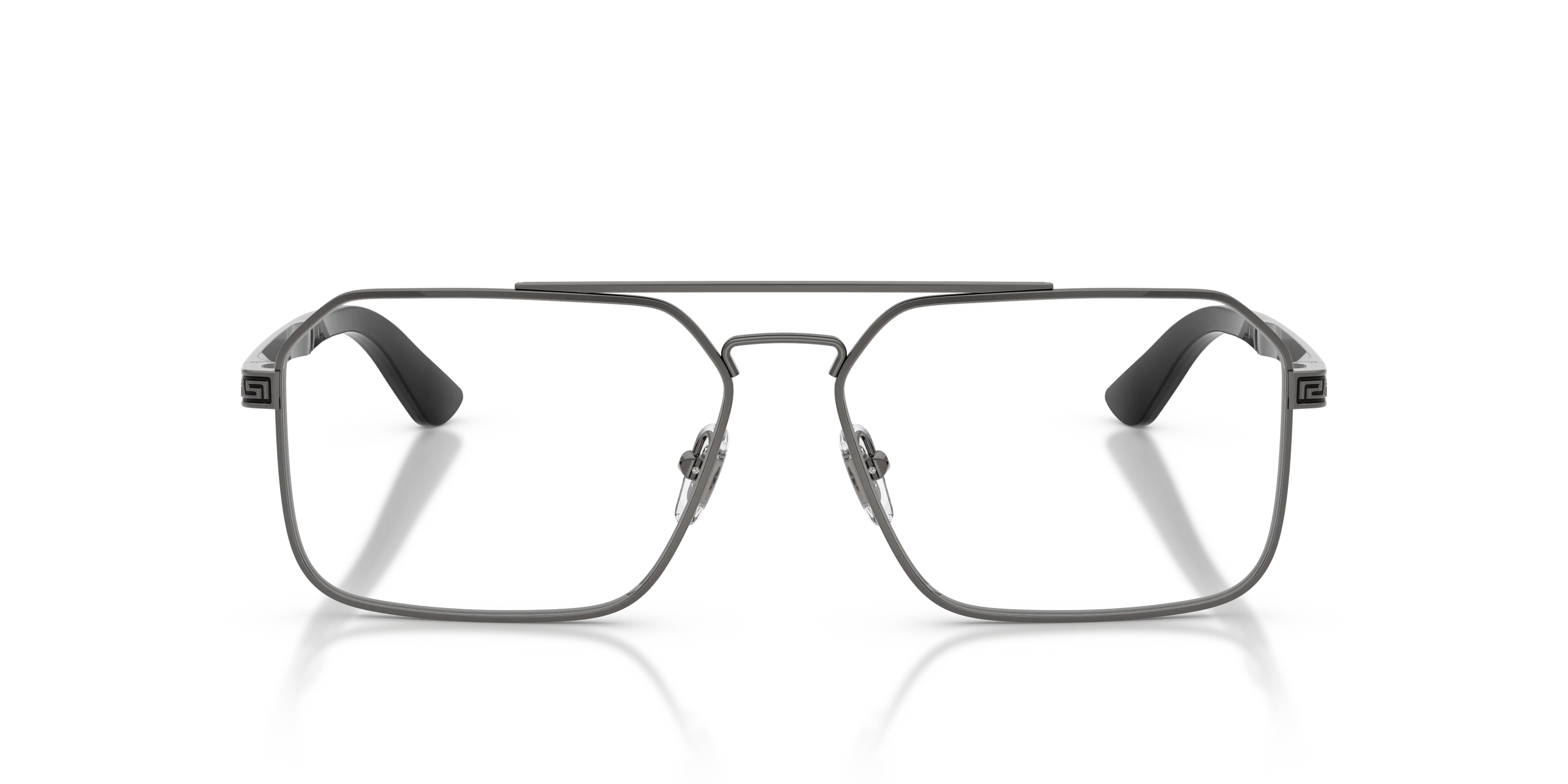 Versace VE1326 1527 Montature da vista Acciaio Grigio Trasparente Squadrata Normale - immagine 3