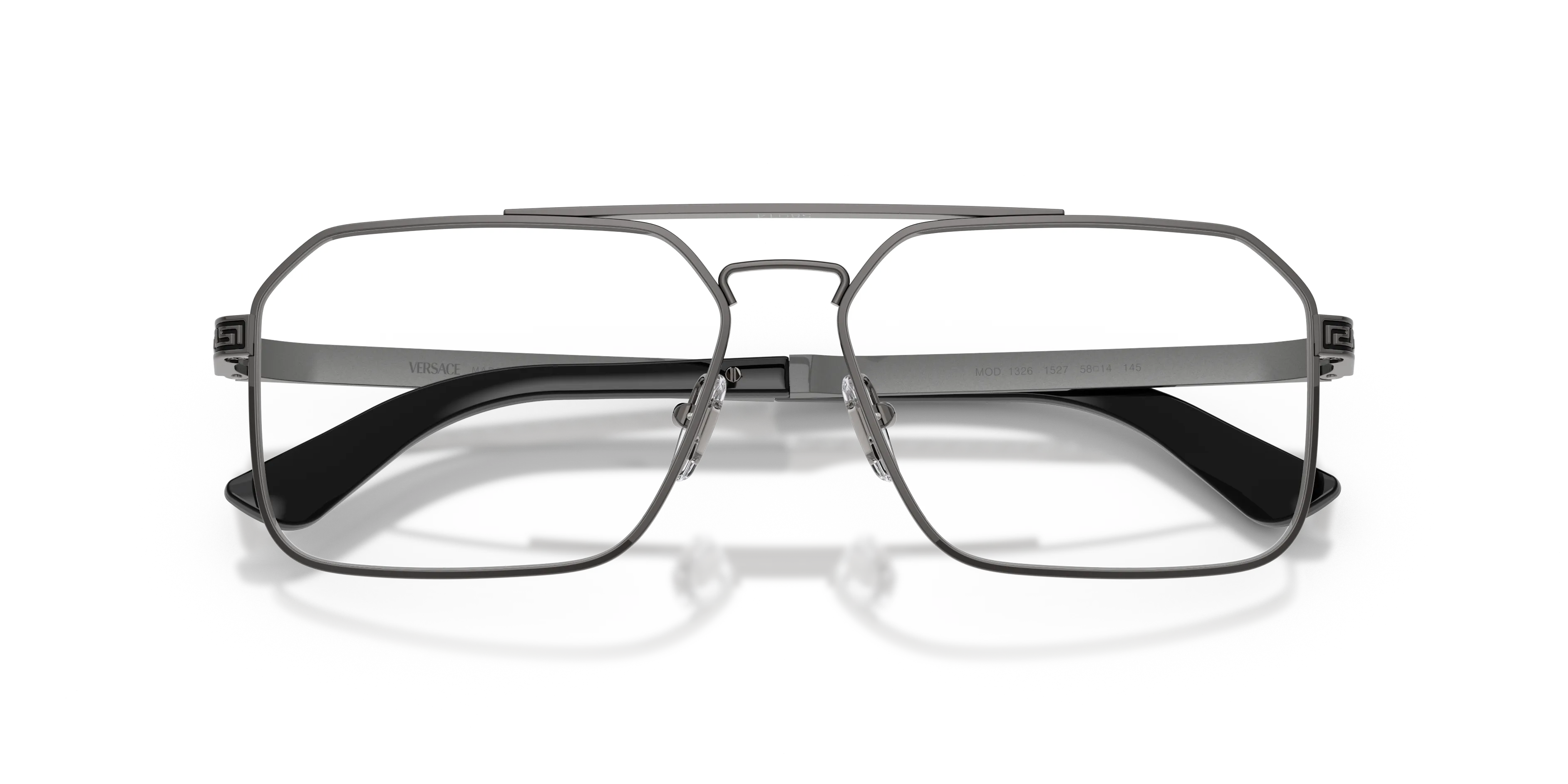 Versace VE1326 1527 Montature da vista Acciaio Grigio Trasparente Squadrata Normale - immagine 2
