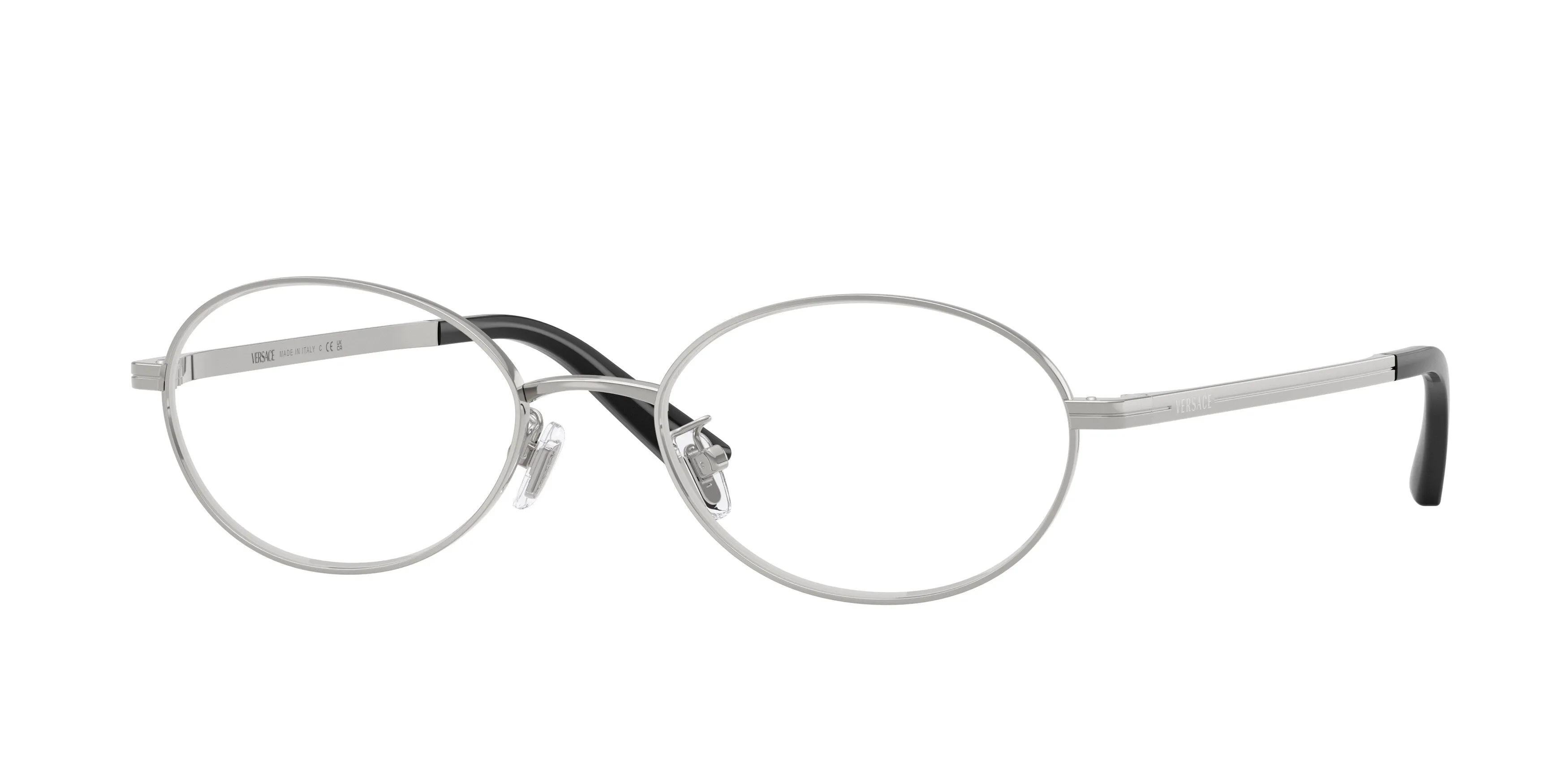 Versace VE1325D 1526 Montature da vista Metallo Argento Trasparente Rotonda Normale - immagine 1