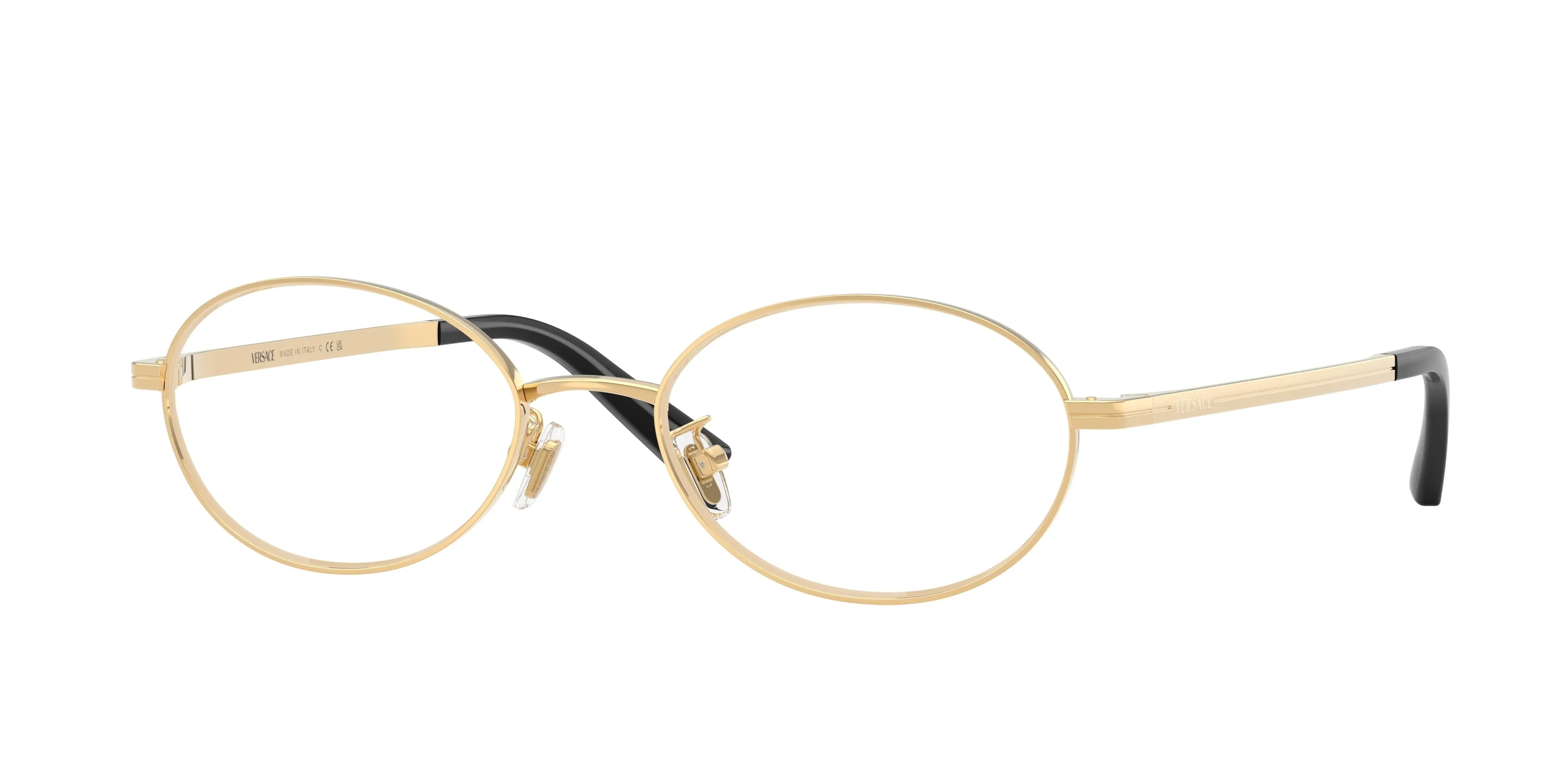 Versace VE1325D 1523 Montature da vista Metallo Oro Trasparente Rotonda Normale - immagine 1