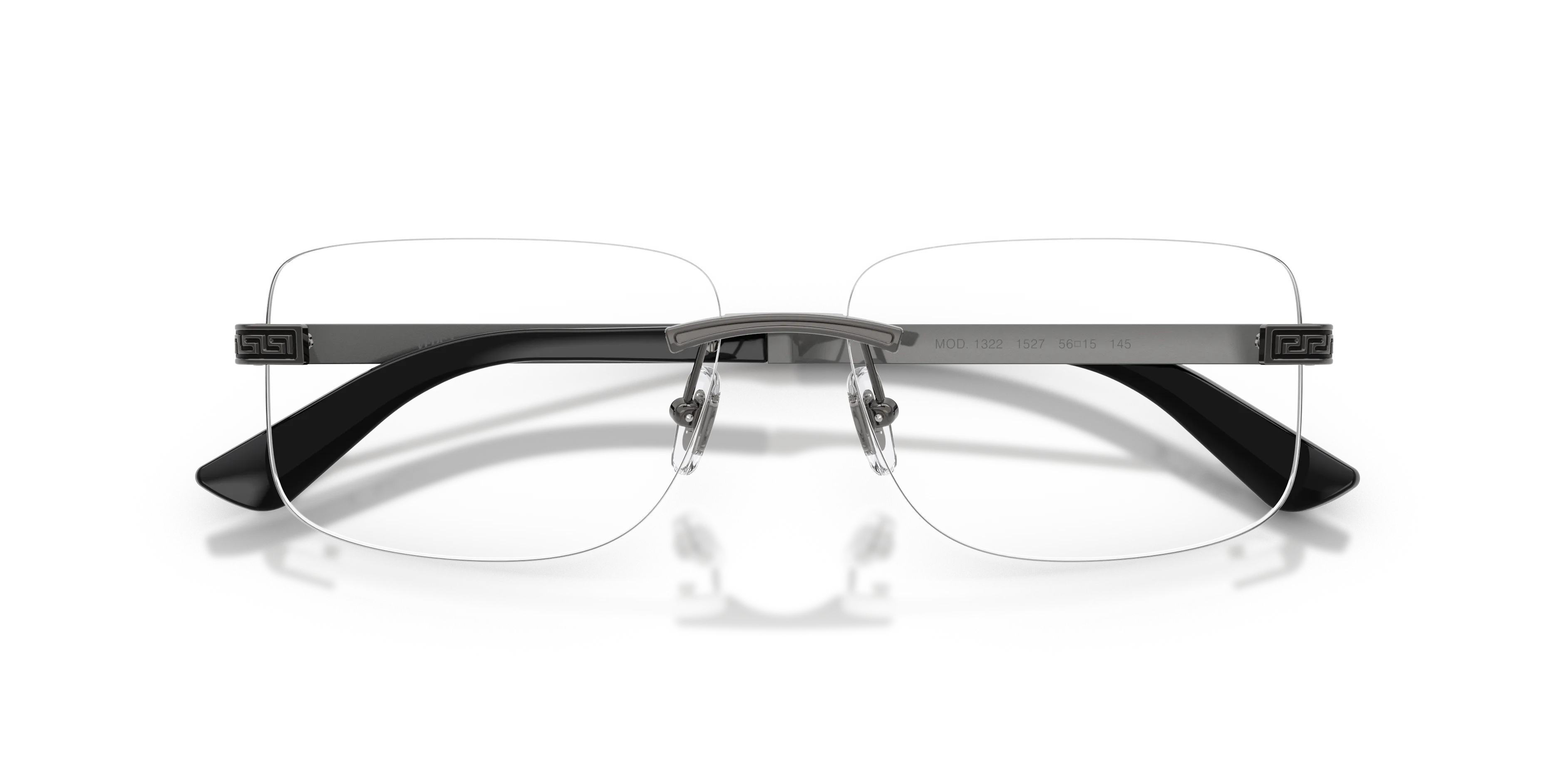Versace VE1322 1527 Montature da vista Metallo Grigio Trasparente Squadrata Normale - immagine 2