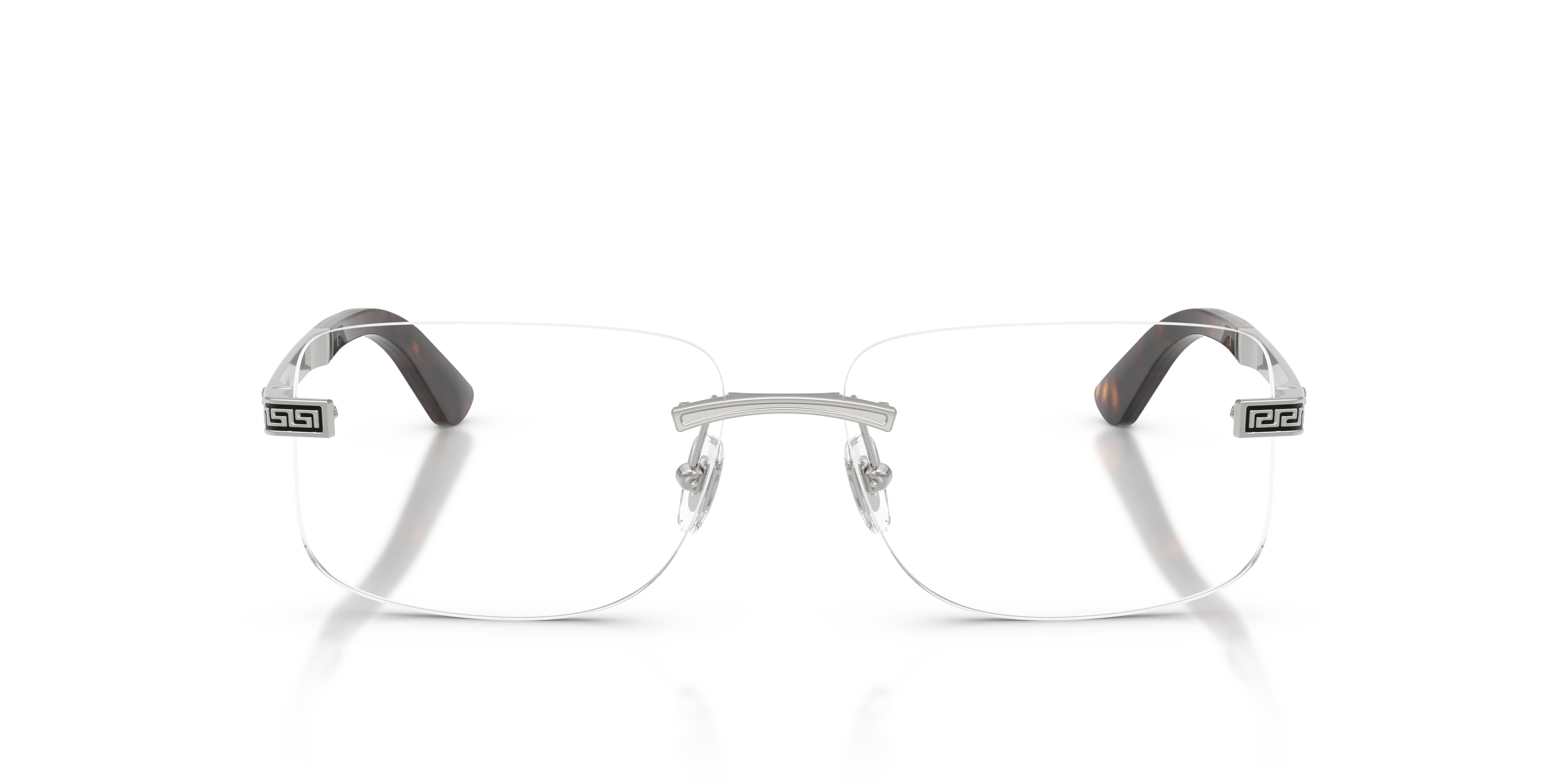 Versace VE1322 1526 Montature da vista Metallo Argento Trasparente Squadrata Normale - immagine 3