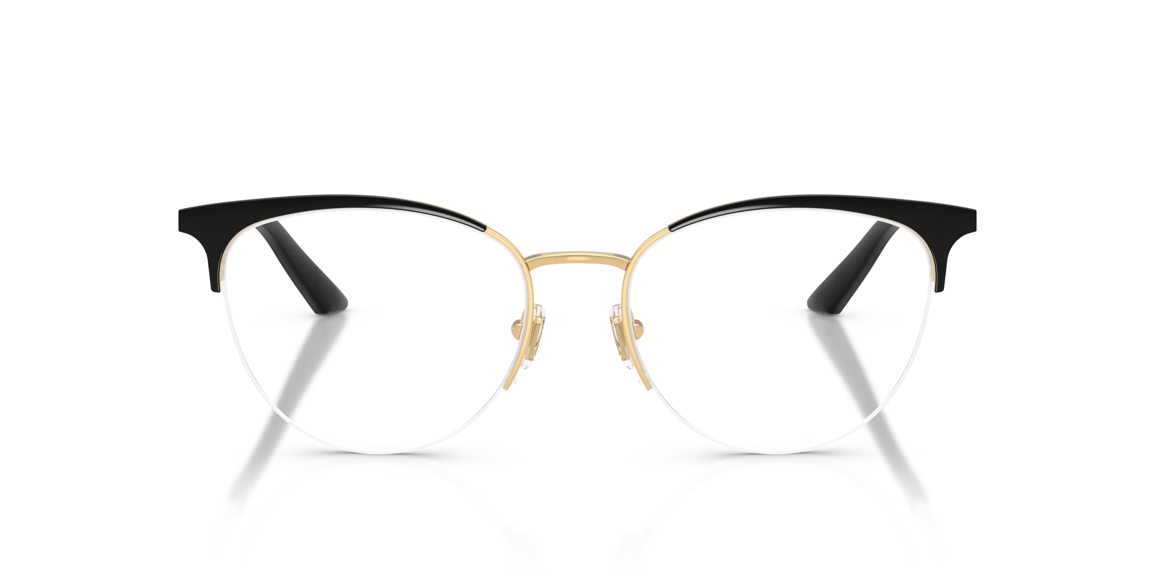 Versace VE1321 1527 Montature da vista Metallo Nero Trasparente Cat Eye Normale - immagine 3