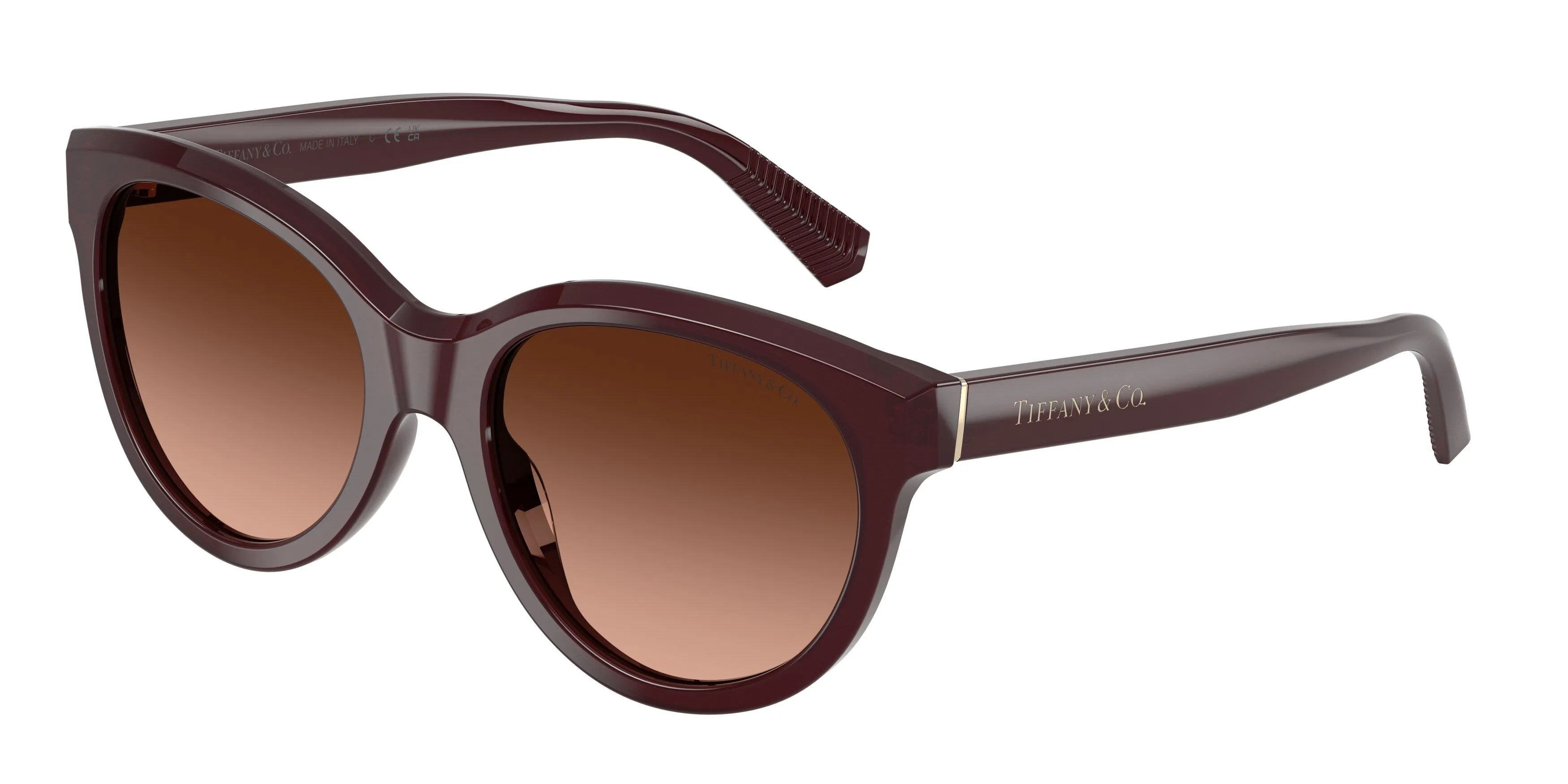 Tiffany TF4271 84705M Occhiali da sole Acetato Rosso Rosa Cat Eye Normale Sfumato - immagine 1