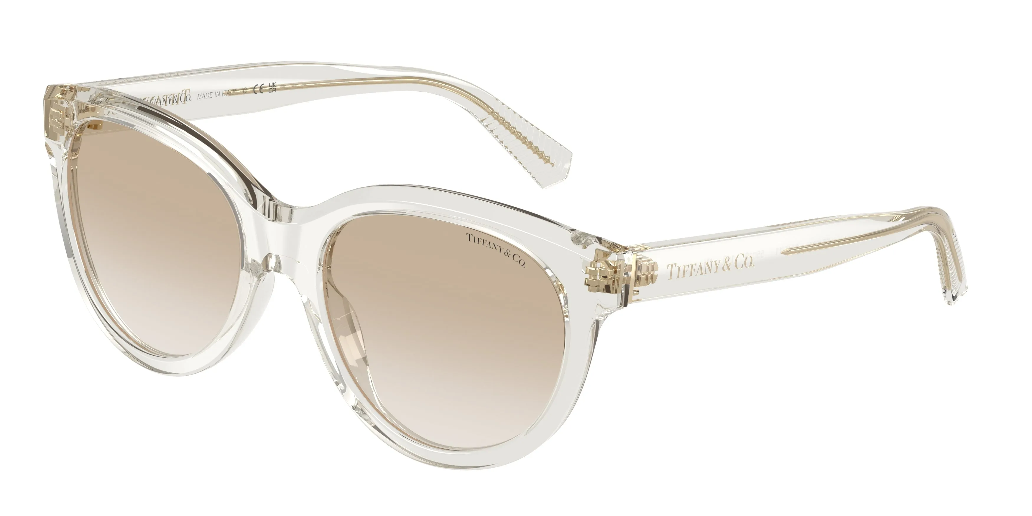 Tiffany TF4271 844511 Occhiali da sole Acetato Marrone Grigio Cat Eye Normale Sfumato - immagine 1