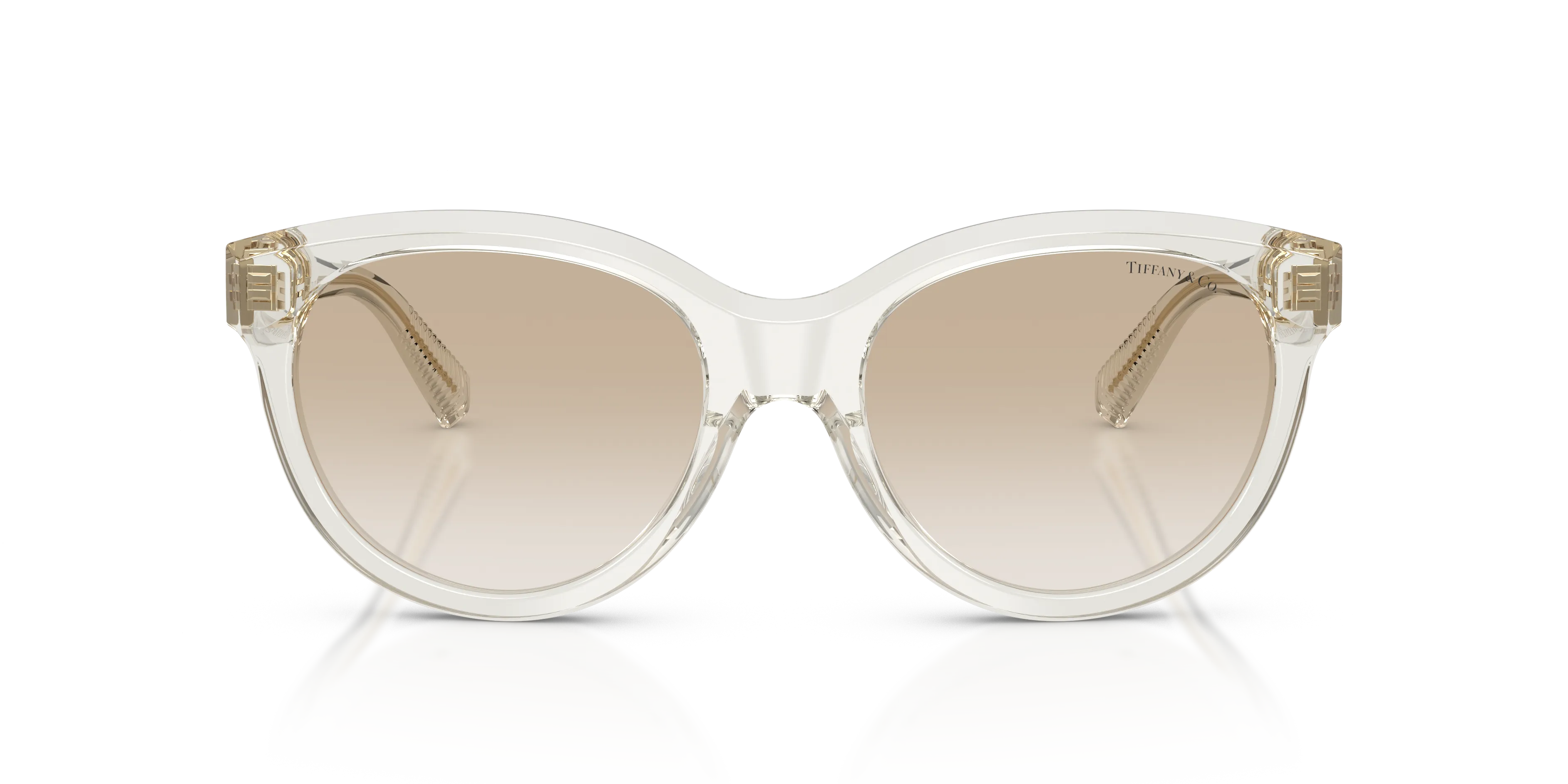 Tiffany TF4271 844511 Occhiali da sole Acetato Marrone Grigio Cat Eye Normale Sfumato - immagine 3