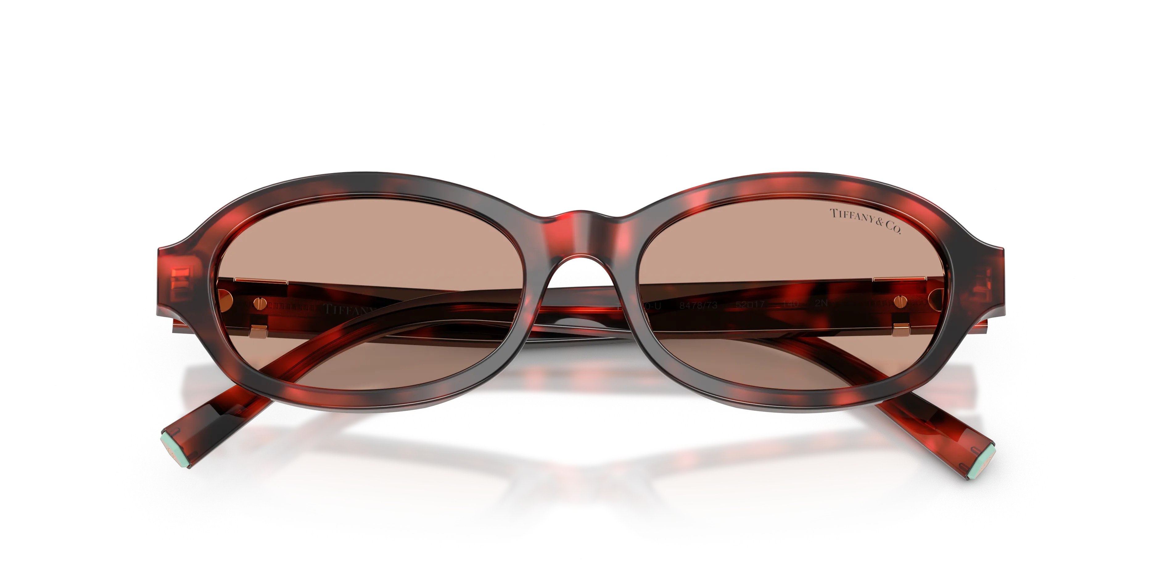 Tiffany TF4270U 847873 Occhiali da sole Acetato Tartaruga Marrone Rotonda Normale - immagine 2