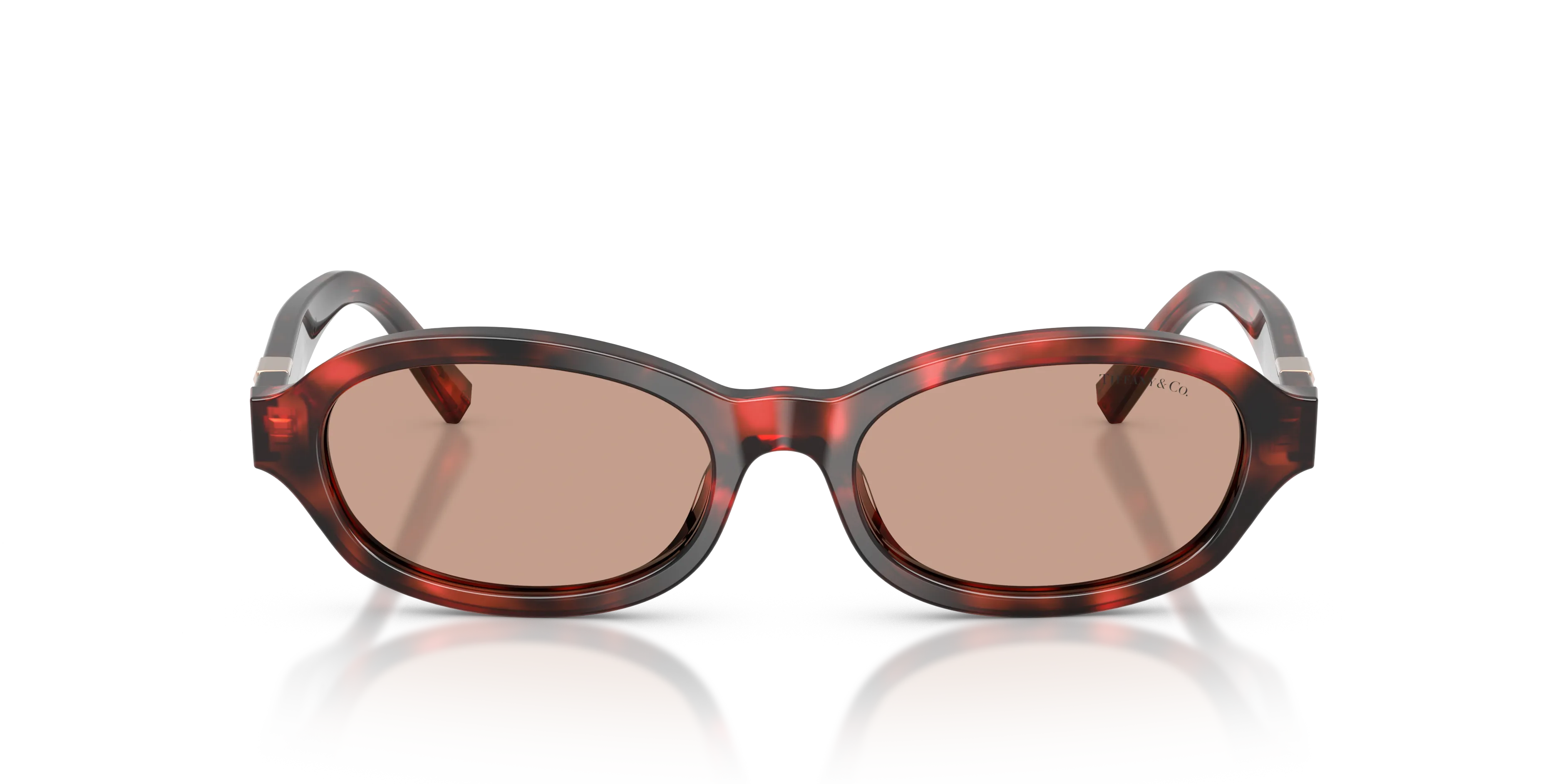 Tiffany TF4270U 847873 Occhiali da sole Acetato Tartaruga Marrone Rotonda Normale - immagine 3