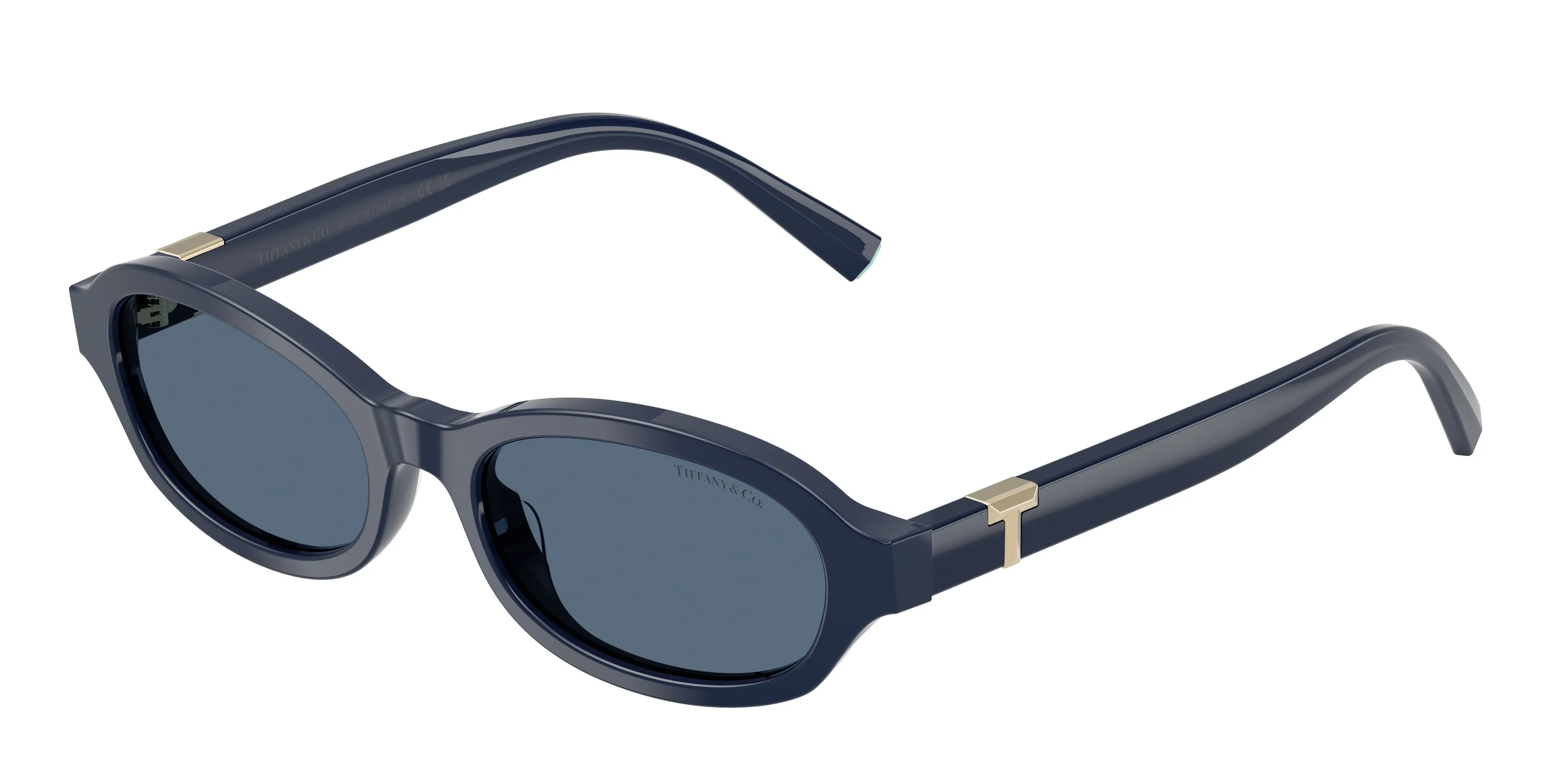 Tiffany TF4270U 839680 Occhiali da sole Acetato Blu Blu Rotonda Normale - immagine 1
