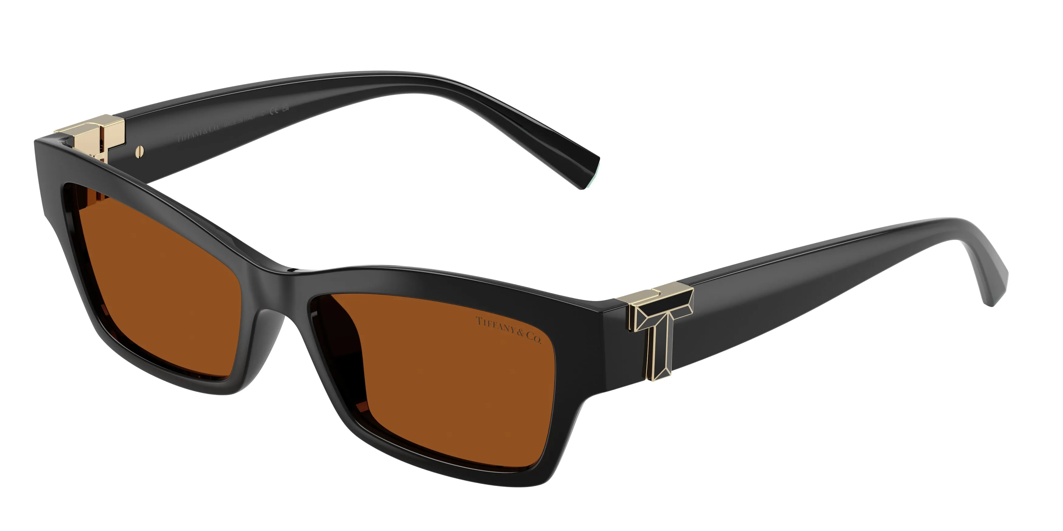 Tiffany TF4269U 847673 Occhiali da sole Iniettato Nero Marrone Squadrata Normale - immagine 1