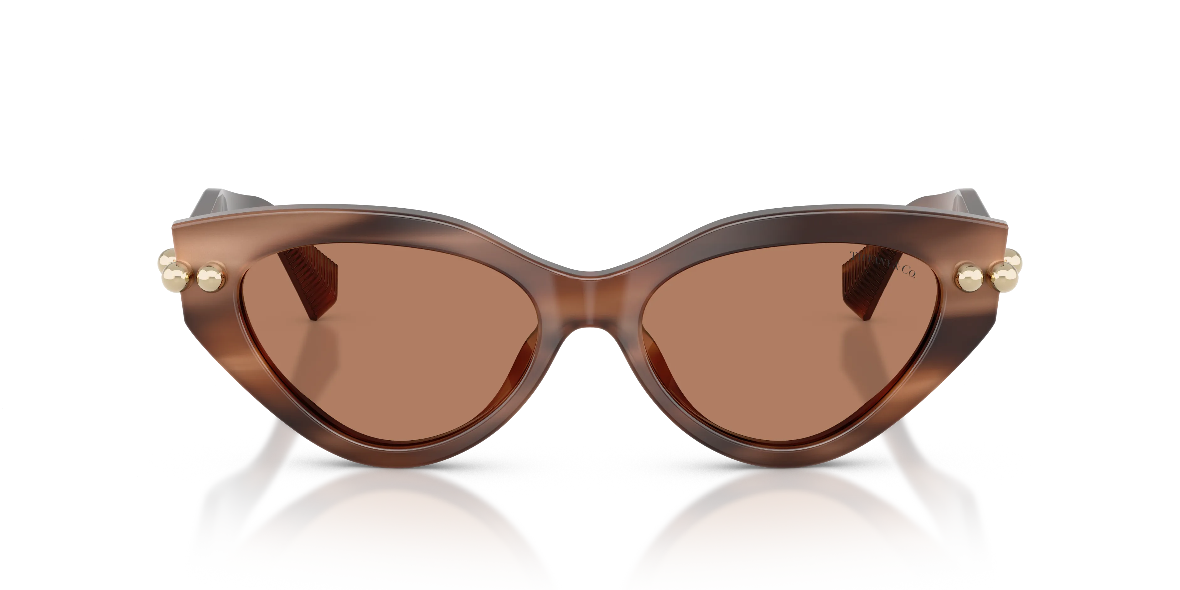 Tiffany TF4268U 847573 Occhiali da sole Acetato Tartaruga Marrone Cat Eye Normale - immagine 3