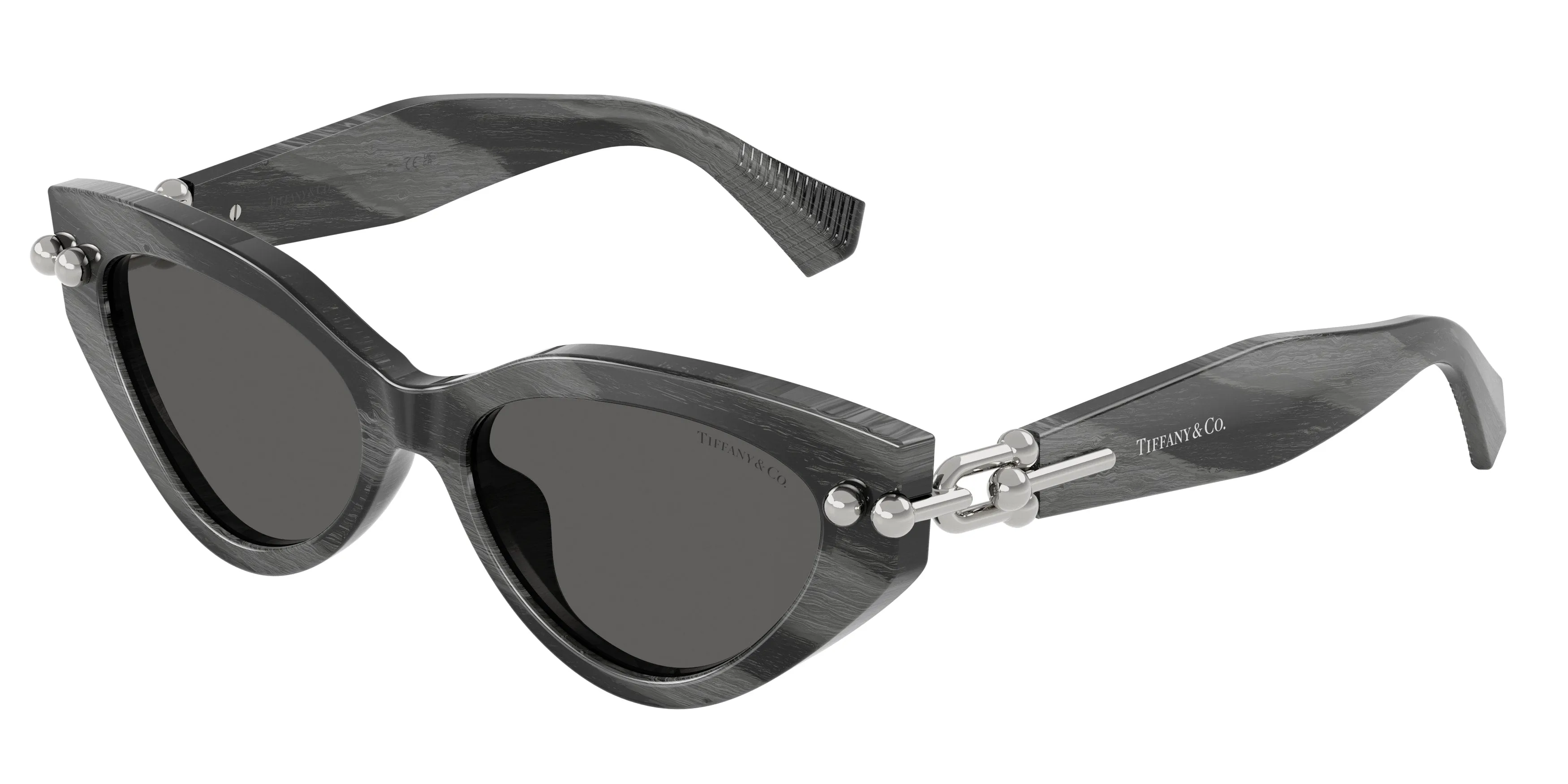 Tiffany TF4268U 8474S4 Occhiali da sole Acetato Nero Grigio Cat Eye Normale - immagine 1