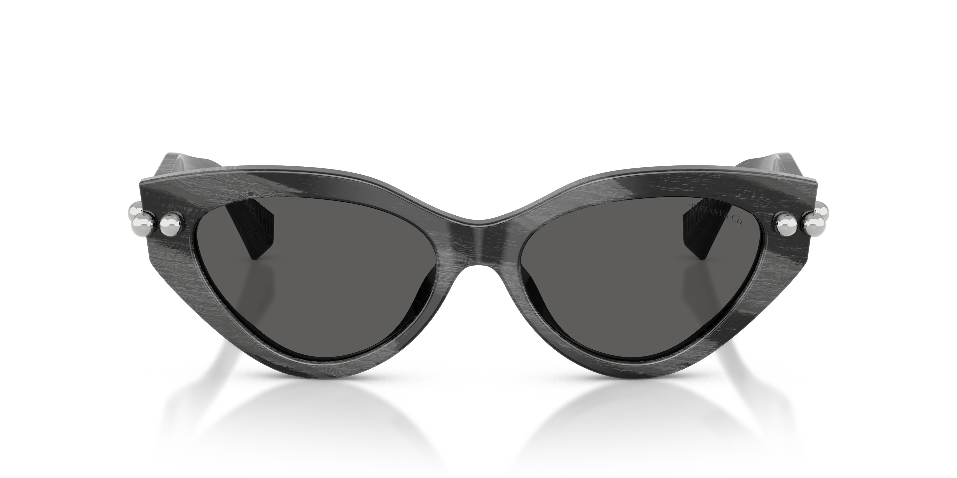 Tiffany TF4268U 8474S4 Occhiali da sole Acetato Nero Grigio Cat Eye Normale - immagine 3