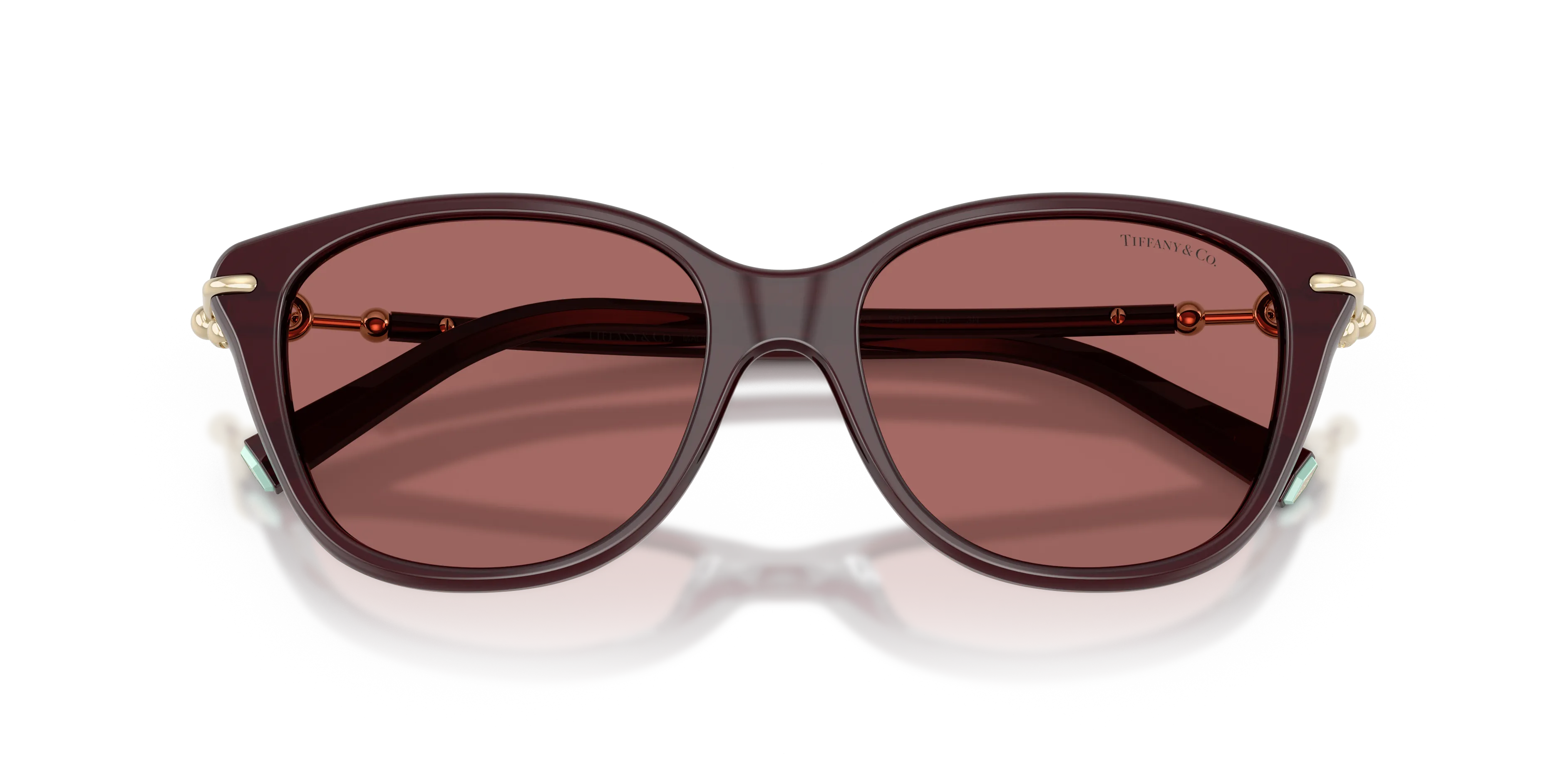 Tiffany TF4267 847069 Occhiali da sole Acetato Rosso Viola Farfalla Normale - immagine 2