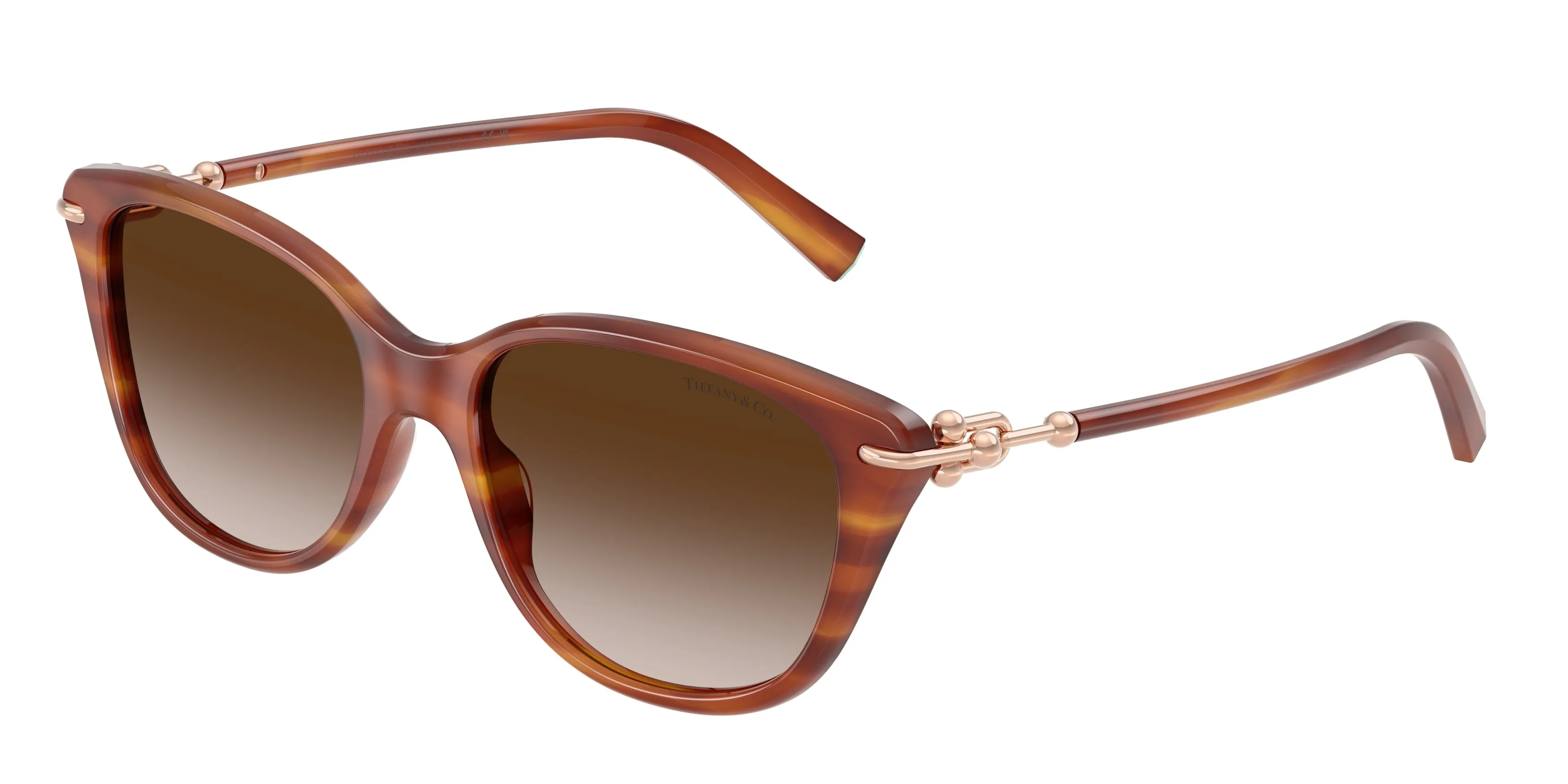 Tiffany TF4267 84693B Occhiali da sole Acetato Tartaruga Marrone Farfalla Normale Sfumato - immagine 1