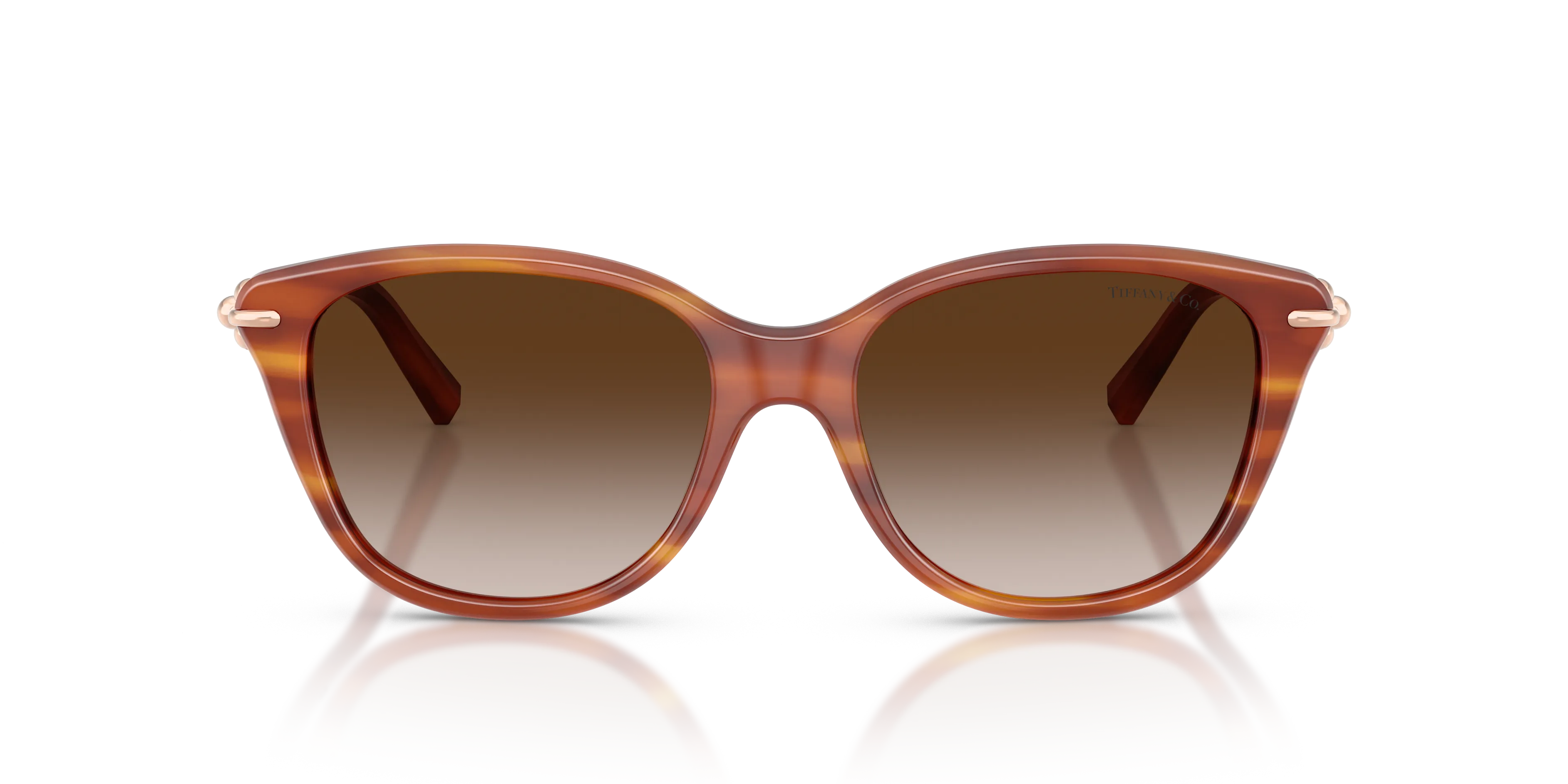 Tiffany TF4267 84693B Occhiali da sole Acetato Tartaruga Marrone Farfalla Normale Sfumato - immagine 3