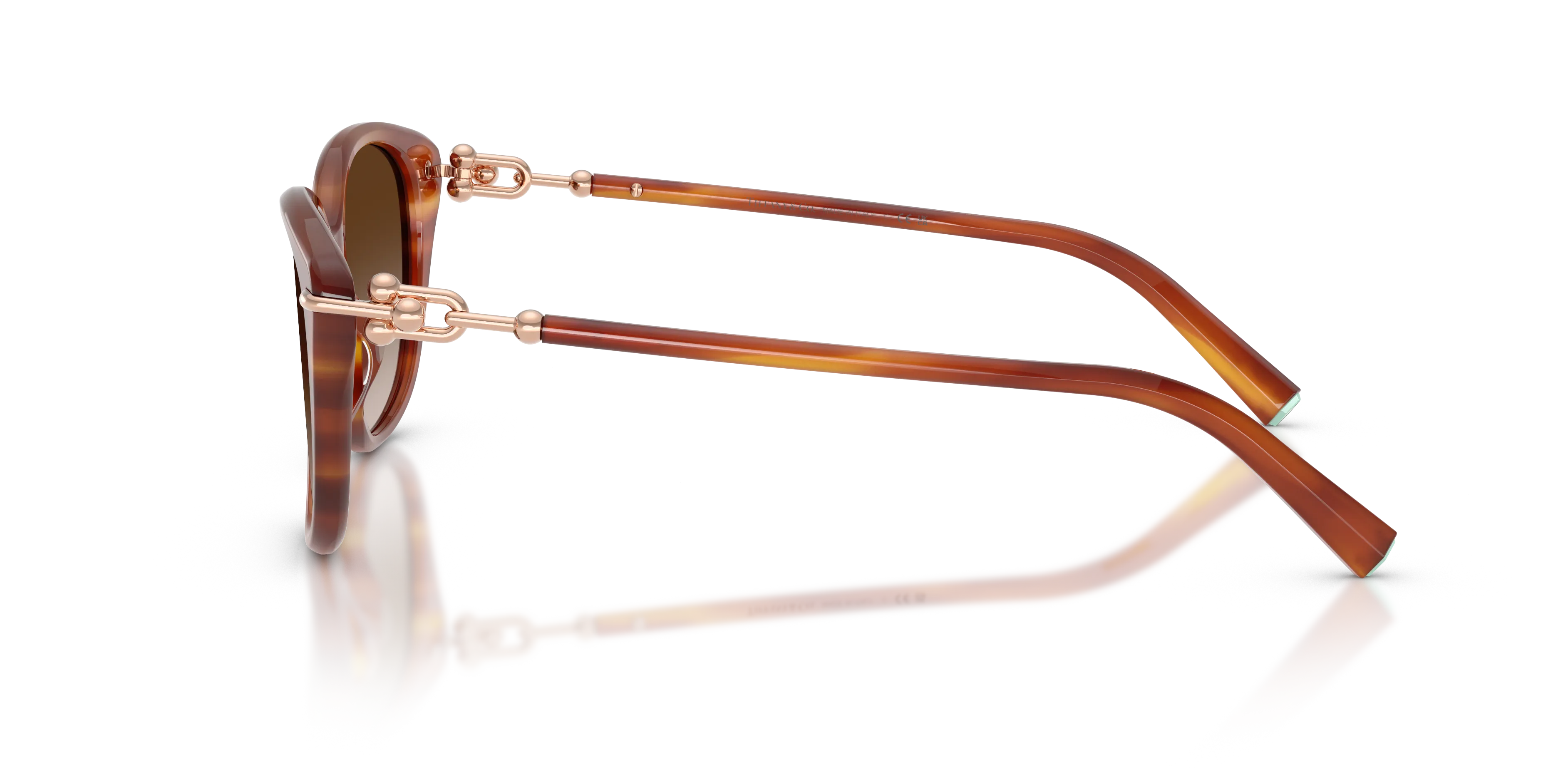 Tiffany TF4267 84693B Occhiali da sole Acetato Tartaruga Marrone Farfalla Normale Sfumato - immagine 4