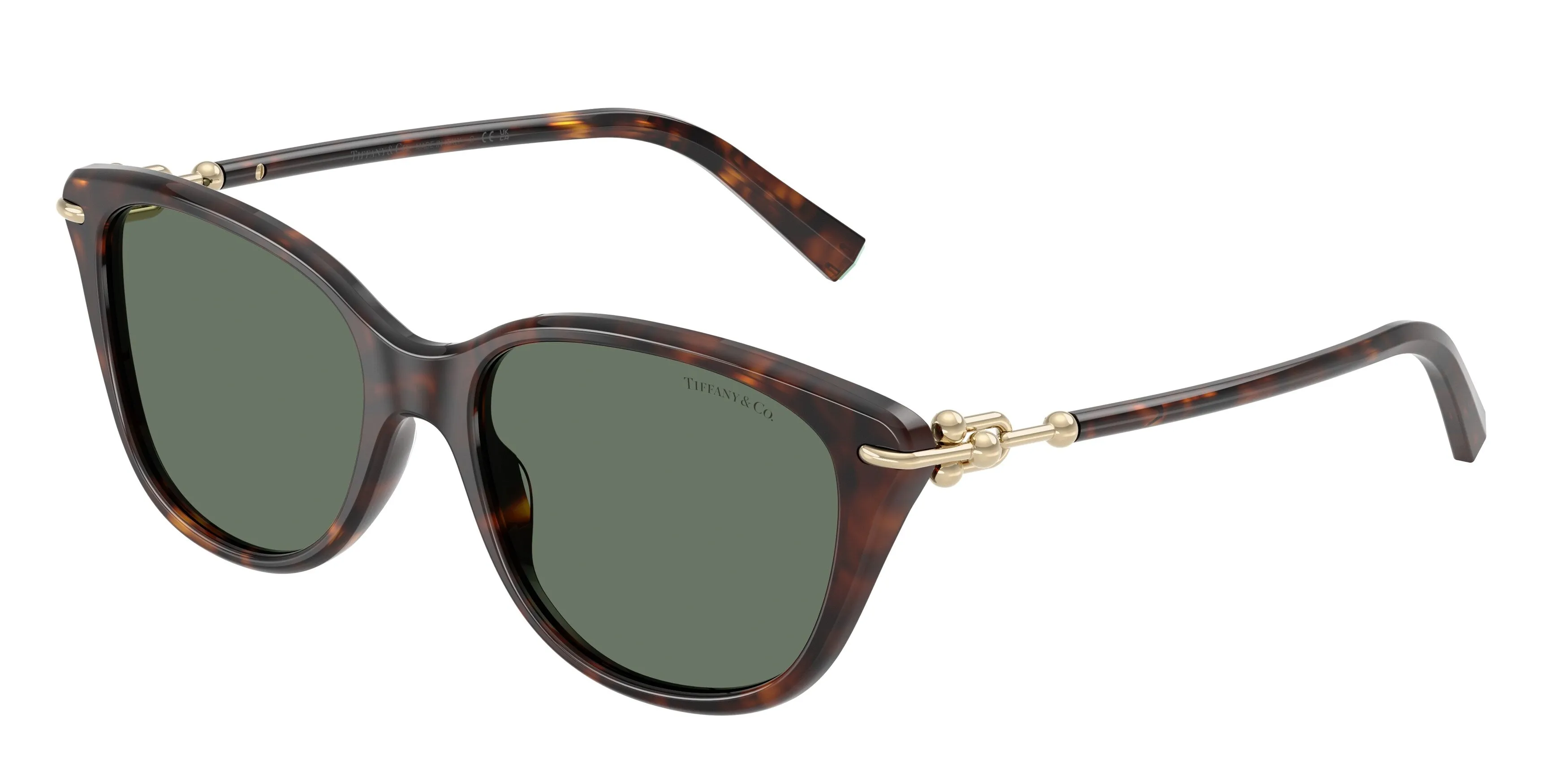 Tiffany TF4267 80153H Occhiali da sole Acetato Tartaruga Verde Farfalla Normale - immagine 1