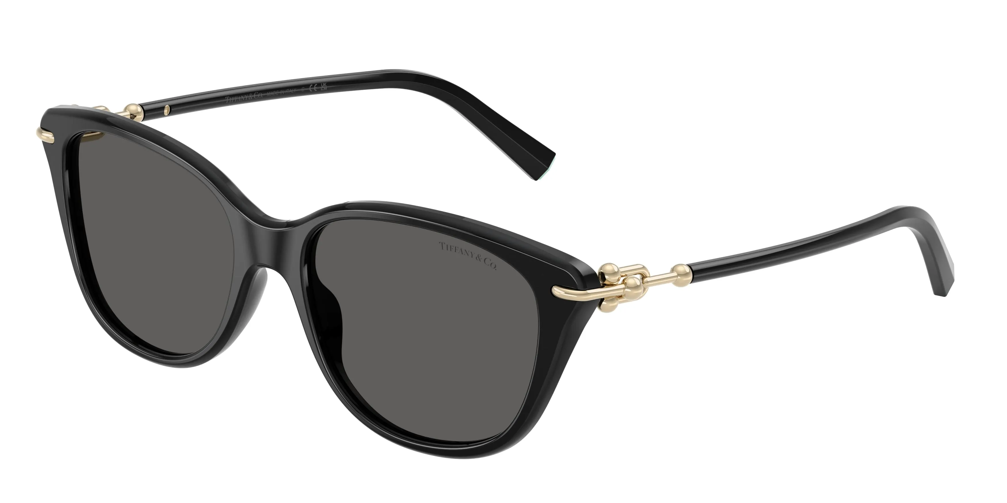 Tiffany TF4267 8001S4 Occhiali da sole Acetato Nero Grigio Farfalla Normale - immagine 1