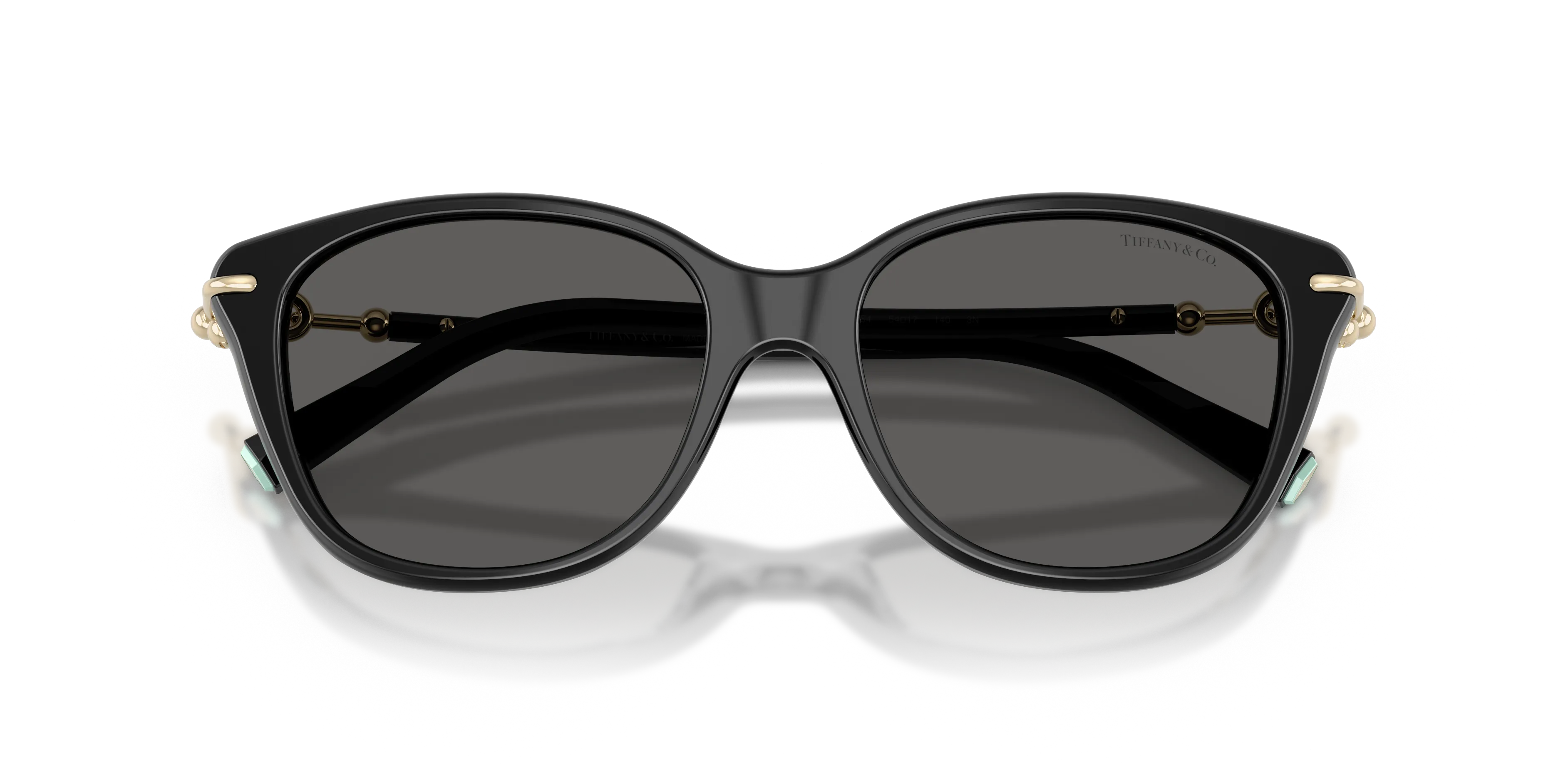 Tiffany TF4267 8001S4 Occhiali da sole Acetato Nero Grigio Farfalla Normale - immagine 2